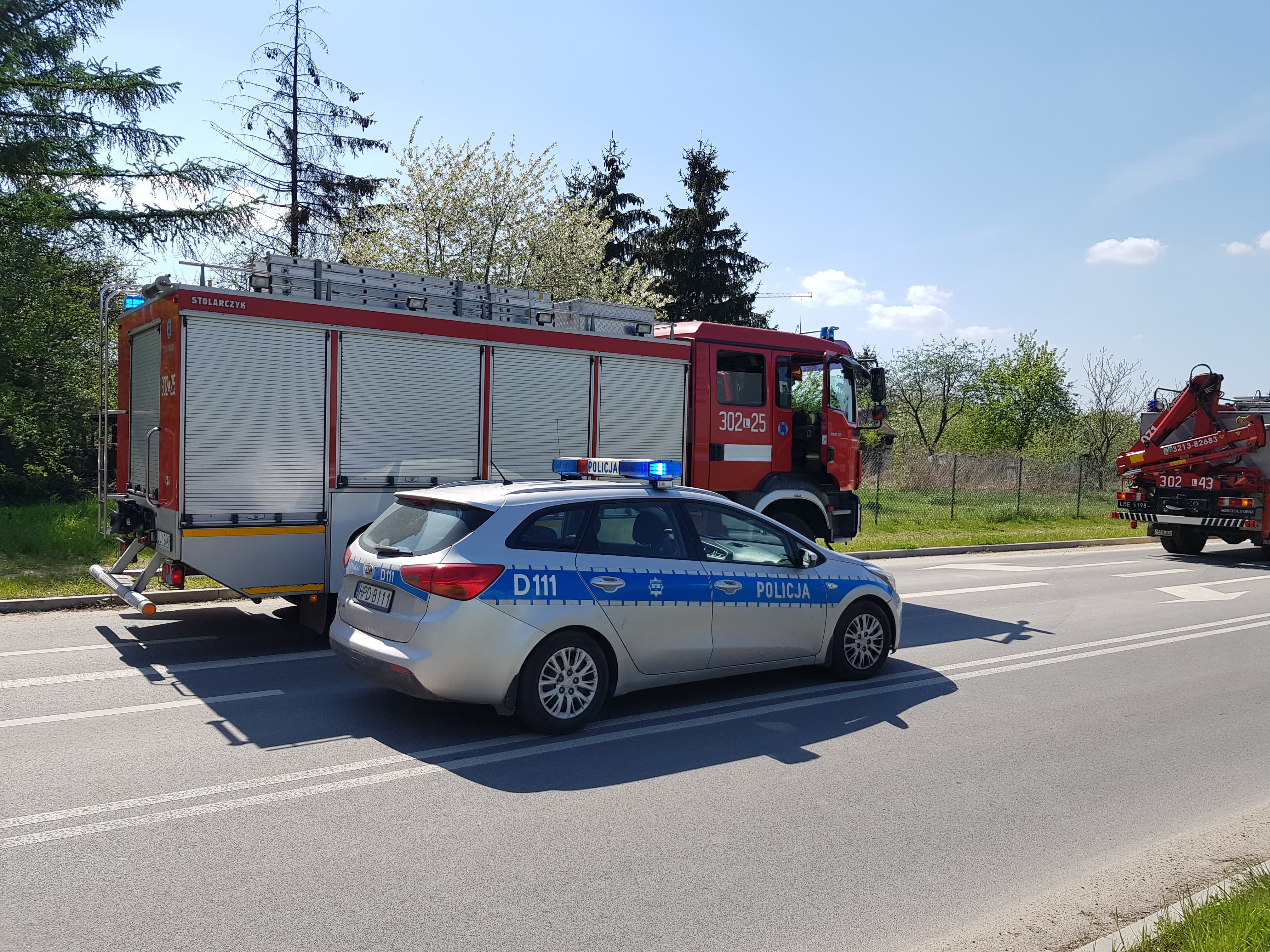 Zderzenie audi z autobusem na skrzyżowaniu w Lublinie (zdjęcia)