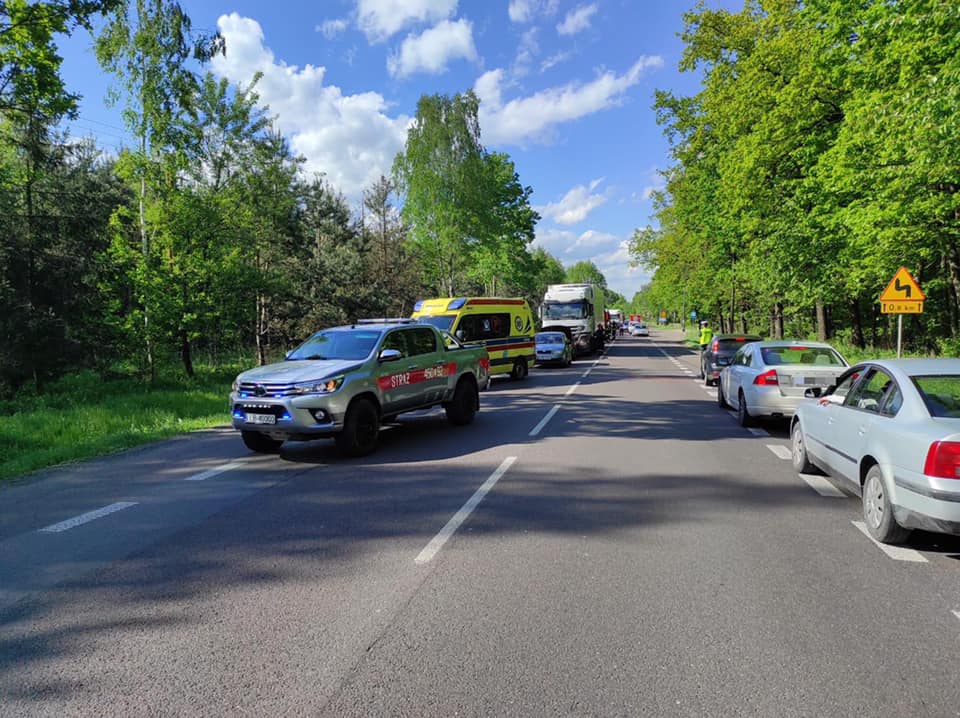 Zderzyło się łącznie pięć aut. Trasa Lublin – Lubartów zakorkowana (zdjęcia)