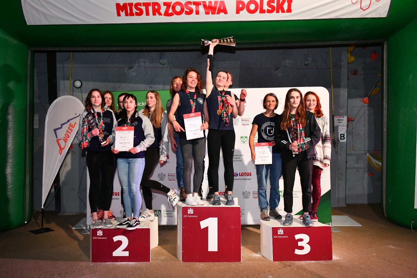 Uniwersytet Medyczny w Lublinie i AGH Kraków ze złotymi medalami we wspinaczce sportowej (zdjęcia)