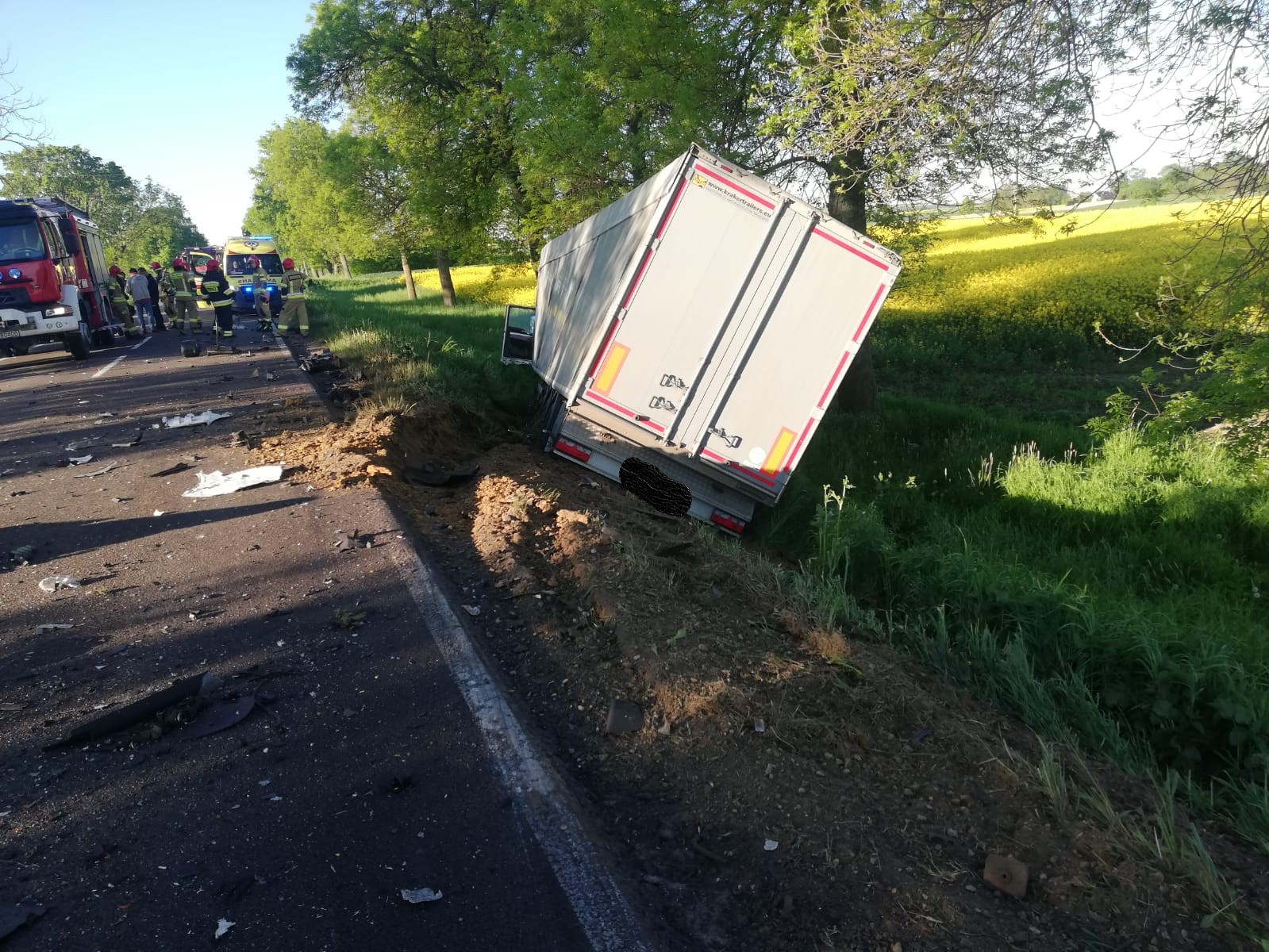 Tragiczny wypadek na drodze wojewódzkiej. Nie żyje 19-letni kierowca forda (zdjęcia)