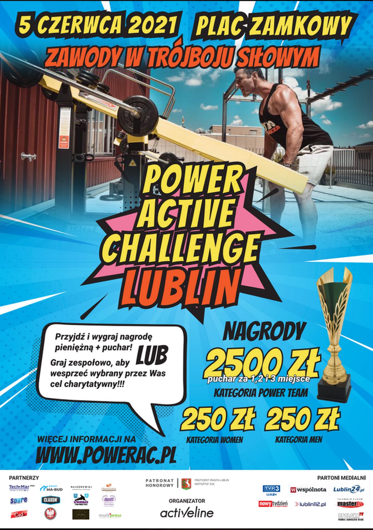 Na placu Zamkowym odbędzie się Power Active Challenge. To pierwsza tego typu impreza w Lublinie