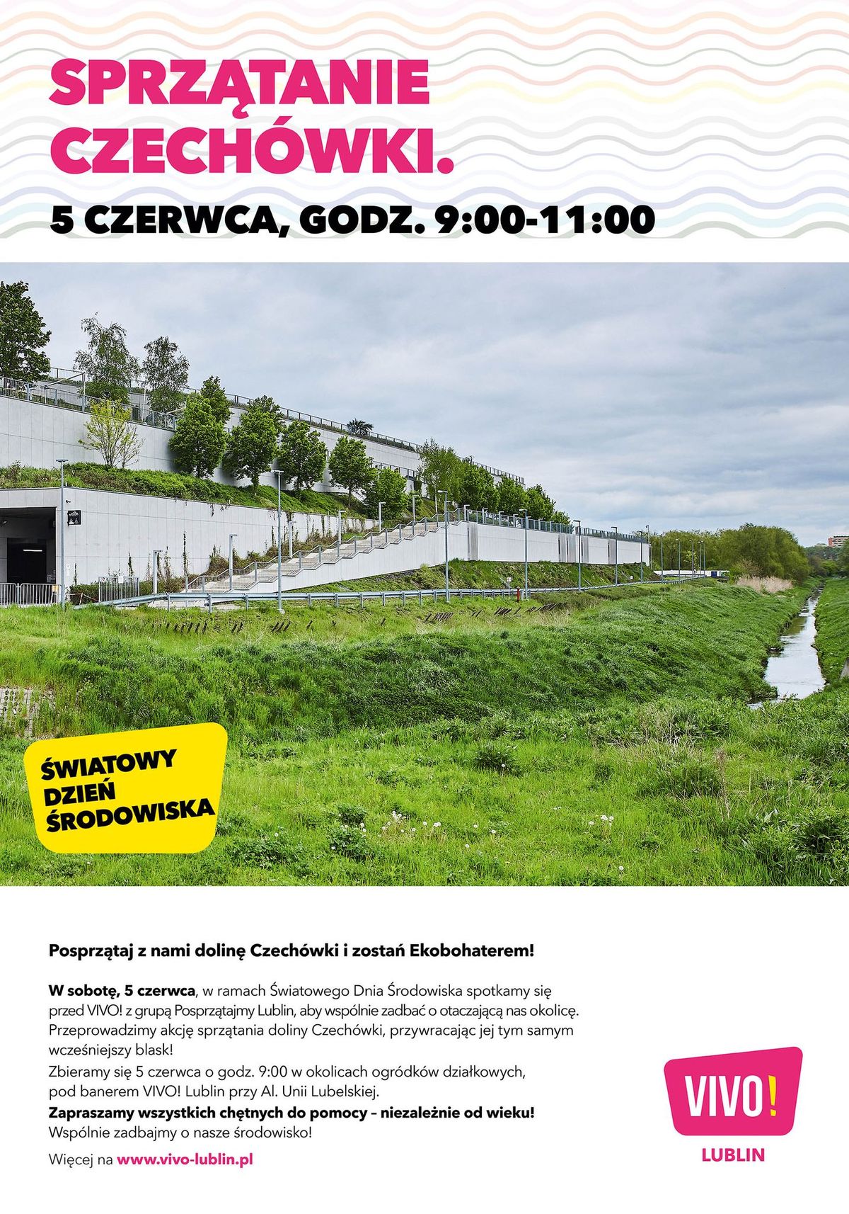 Światowy Dzień Środowiska w VIVO Lublin. Będzie sprzątanie Czechówki, wymiana roślin i akcja „Kwiaty za odpady”
