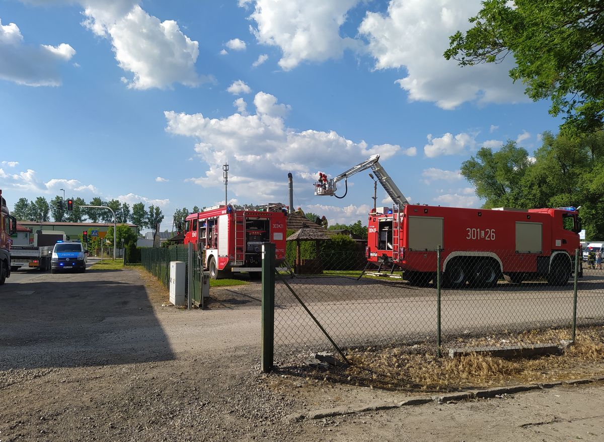 Pożar grill baru w Lublinie. Sytuacja została szybko opanowana (zdjęcia)