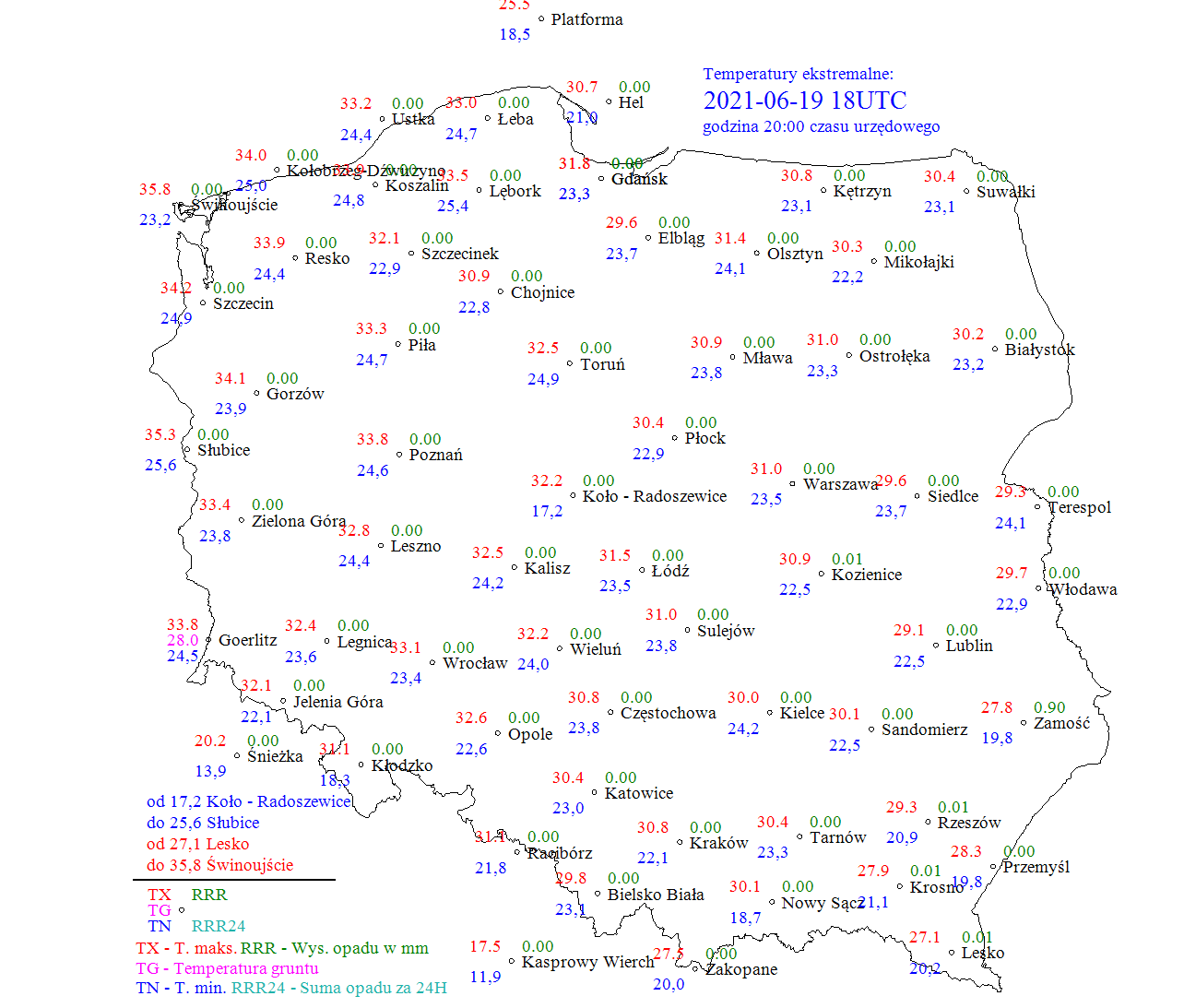 Sobota najgorętszym dniem od początku roku. W kraju odnotowano 35,8°C