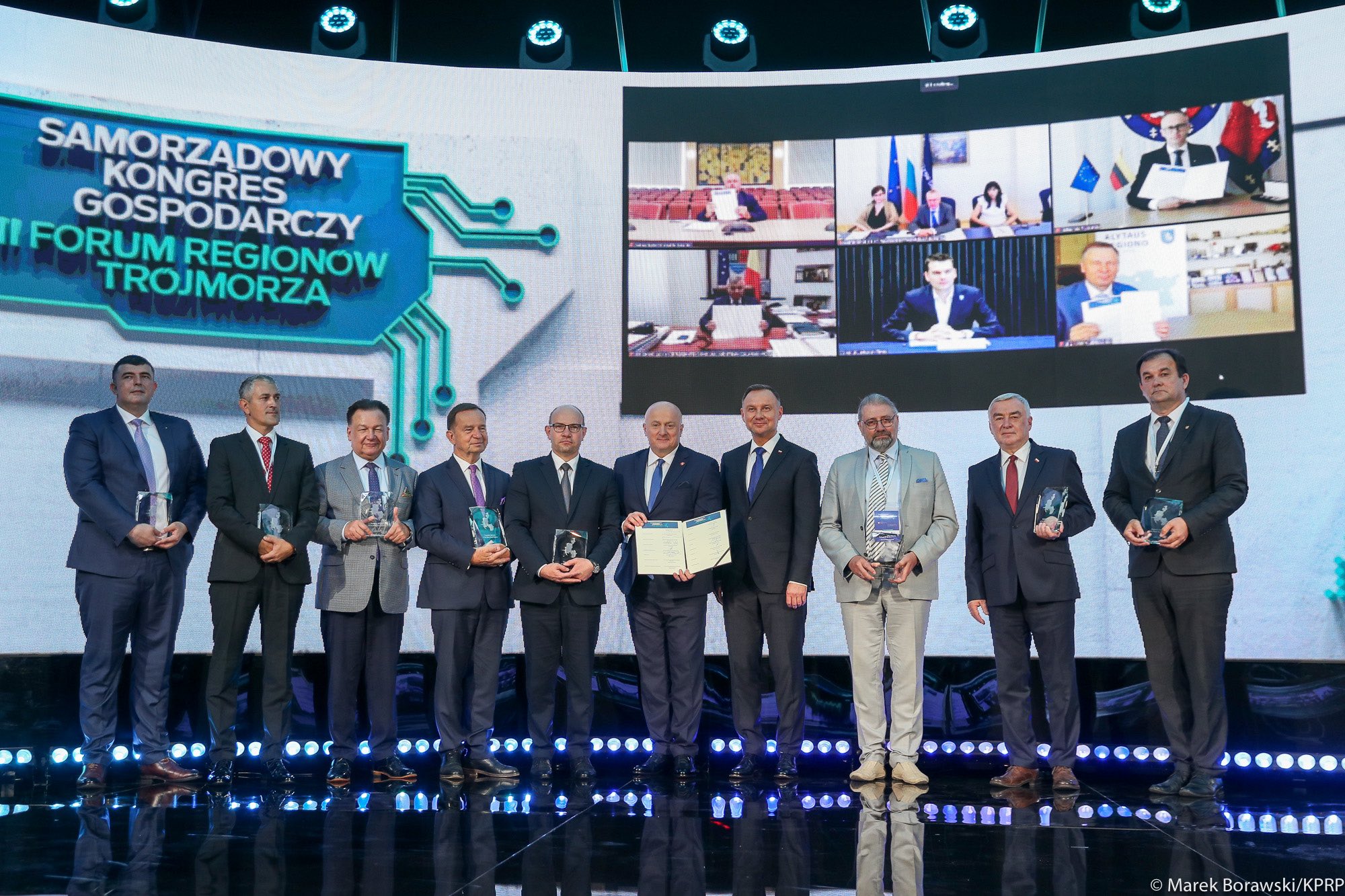 Andrzej Duda w Lublinie na otwarciu II Forum Regionów Trójmorza (wideo, zdjęcia)