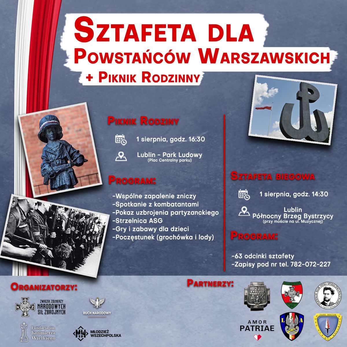 Zbliża się 77 rocznica wybuchu Powstania Warszawskiego. W Lublinie odbędzie się piknik z kombatantami