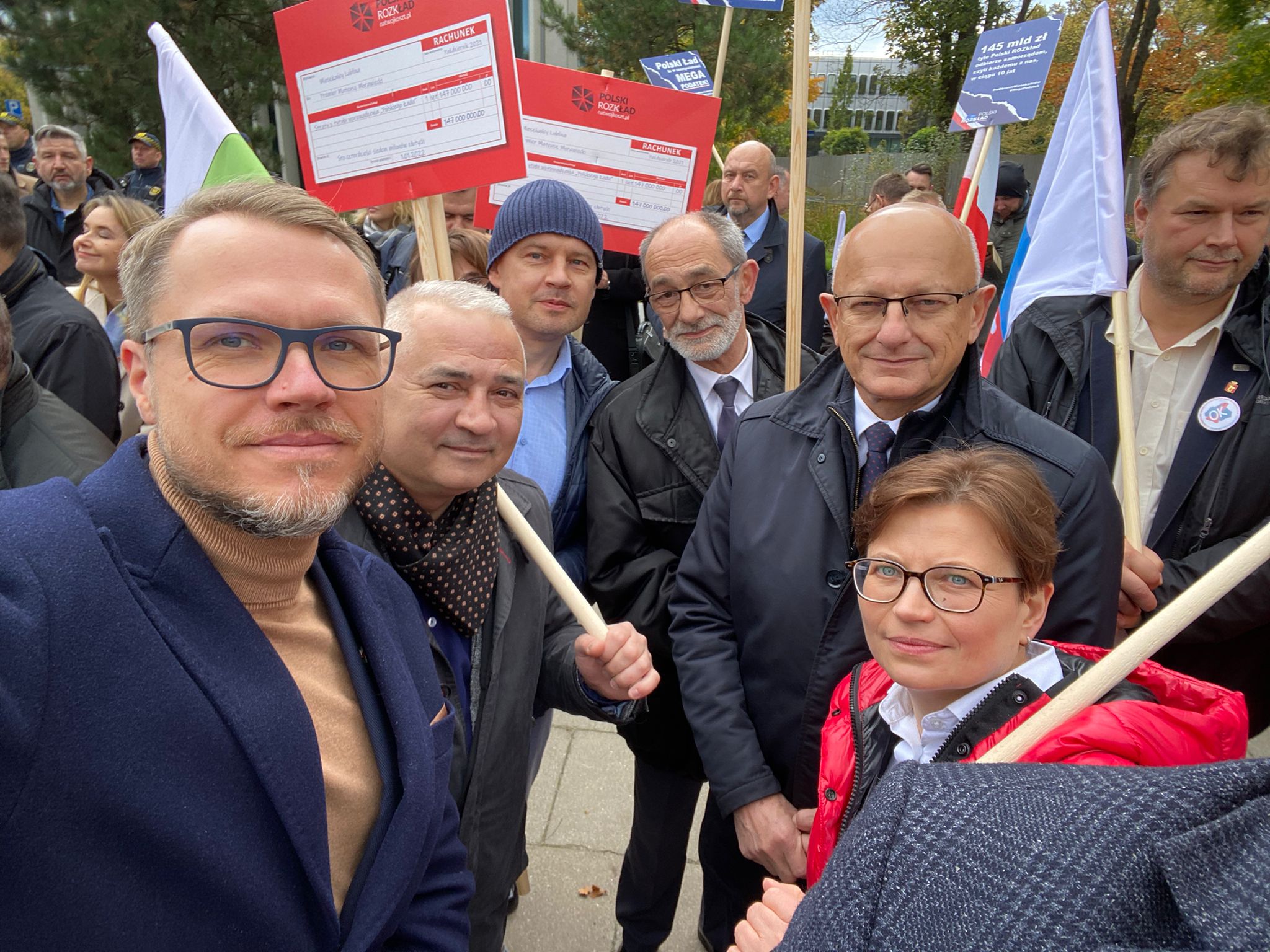 Samorządowcy z całego kraju protestowali w Warszawie przeciwko Polskiemu Ładowi. Wśród nich był m.in. prezydent Lublina