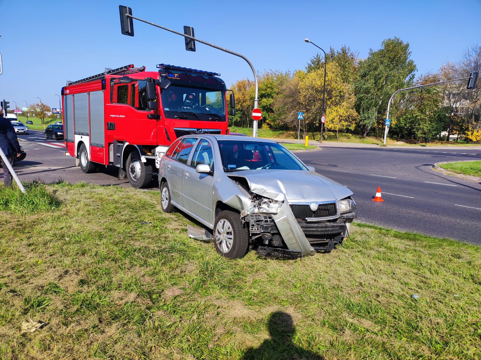 Kolejny wypadek na tym skrzyżowaniu. Audi zderzyło się ze skodą (zdjęcia)