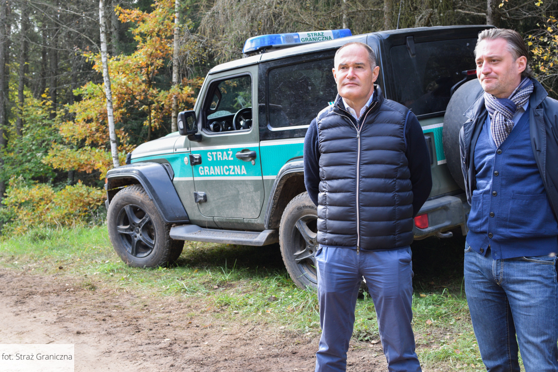 Szef Agencji Frontex z wizytą na granicy polsko-białoruskiej (zdjęcia)