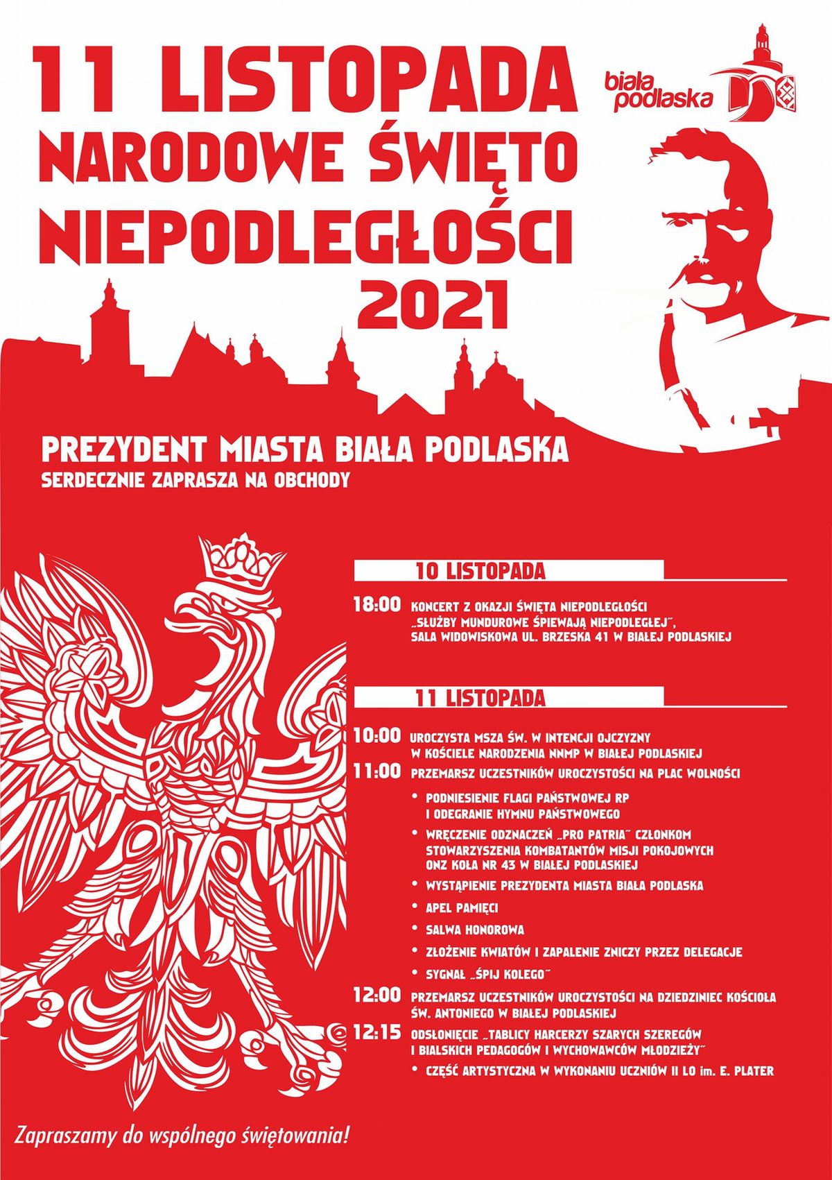 Program obchodów Narodowego Święta Niepodległości w miastach naszego regionu