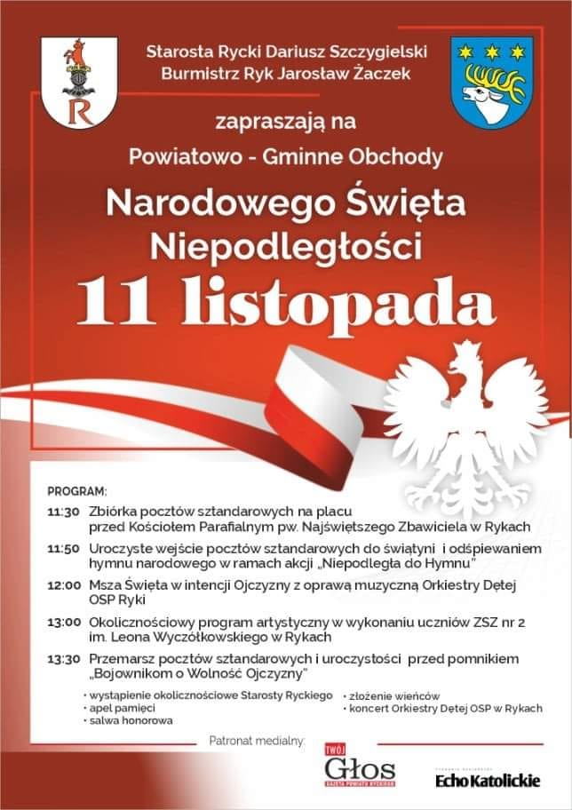 Program obchodów Narodowego Święta Niepodległości w miastach naszego regionu