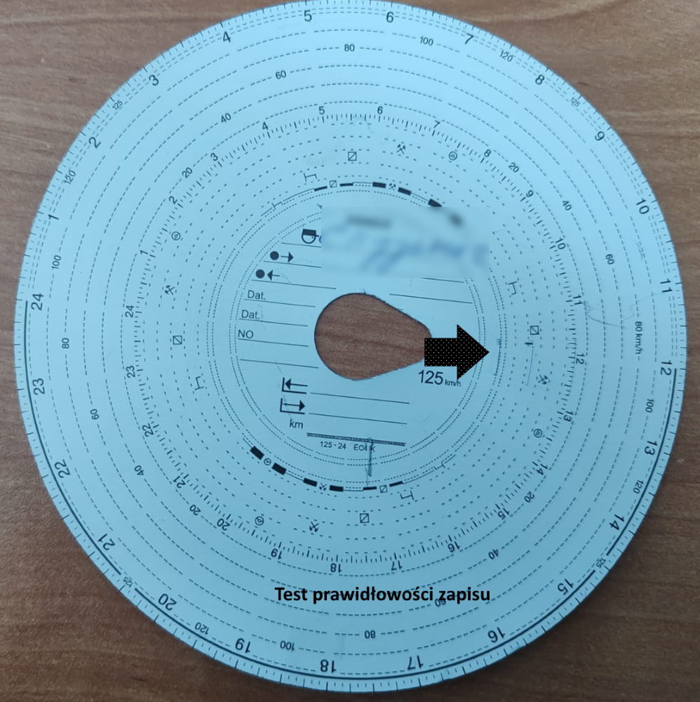 Wkładał odwrotnie wykresówki do tachografu, nie rejestrował czasu pracy (zdjęcia)