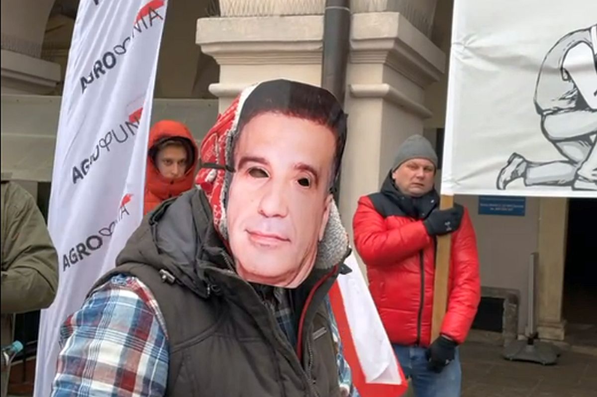 AgroUnia protestowała w Zamościu. „Nie damy Sachajce zabetonować związków rolniczych” (zdjęcia)