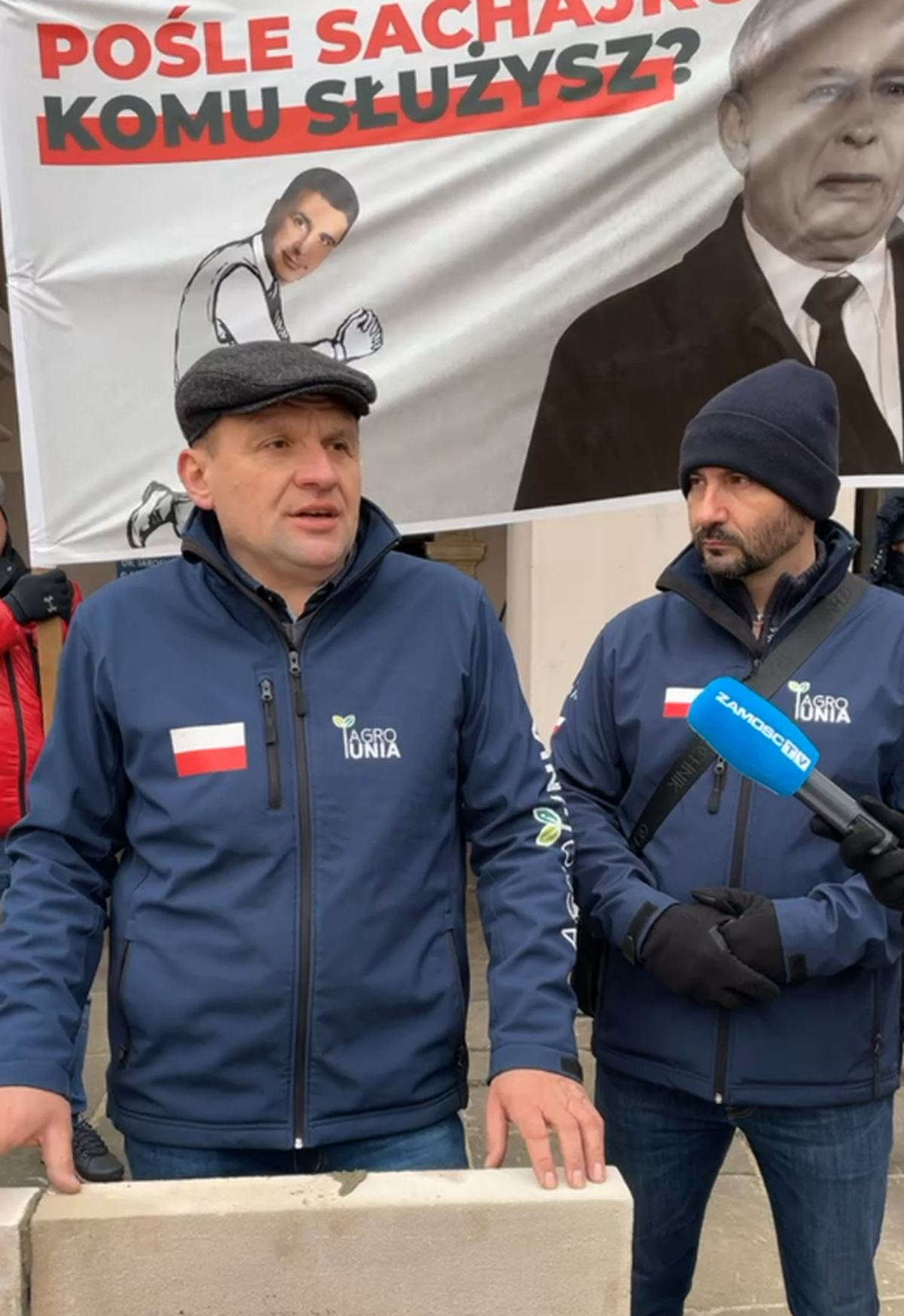 AgroUnia protestowała w Zamościu. „Nie damy Sachajce zabetonować związków rolniczych” (zdjęcia)