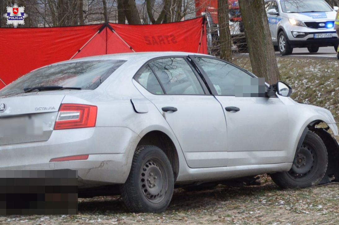 Skoda uderzyła w drzewo, kierowca zginął na miejscu (zdjęcia)