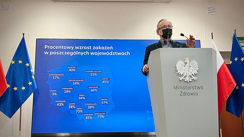 Minister Zdrowia: „Nie tylko wkroczyliśmy w V falę, ale prognozujemy, że będzie ona się bardzo dynamicznie rozwijała”