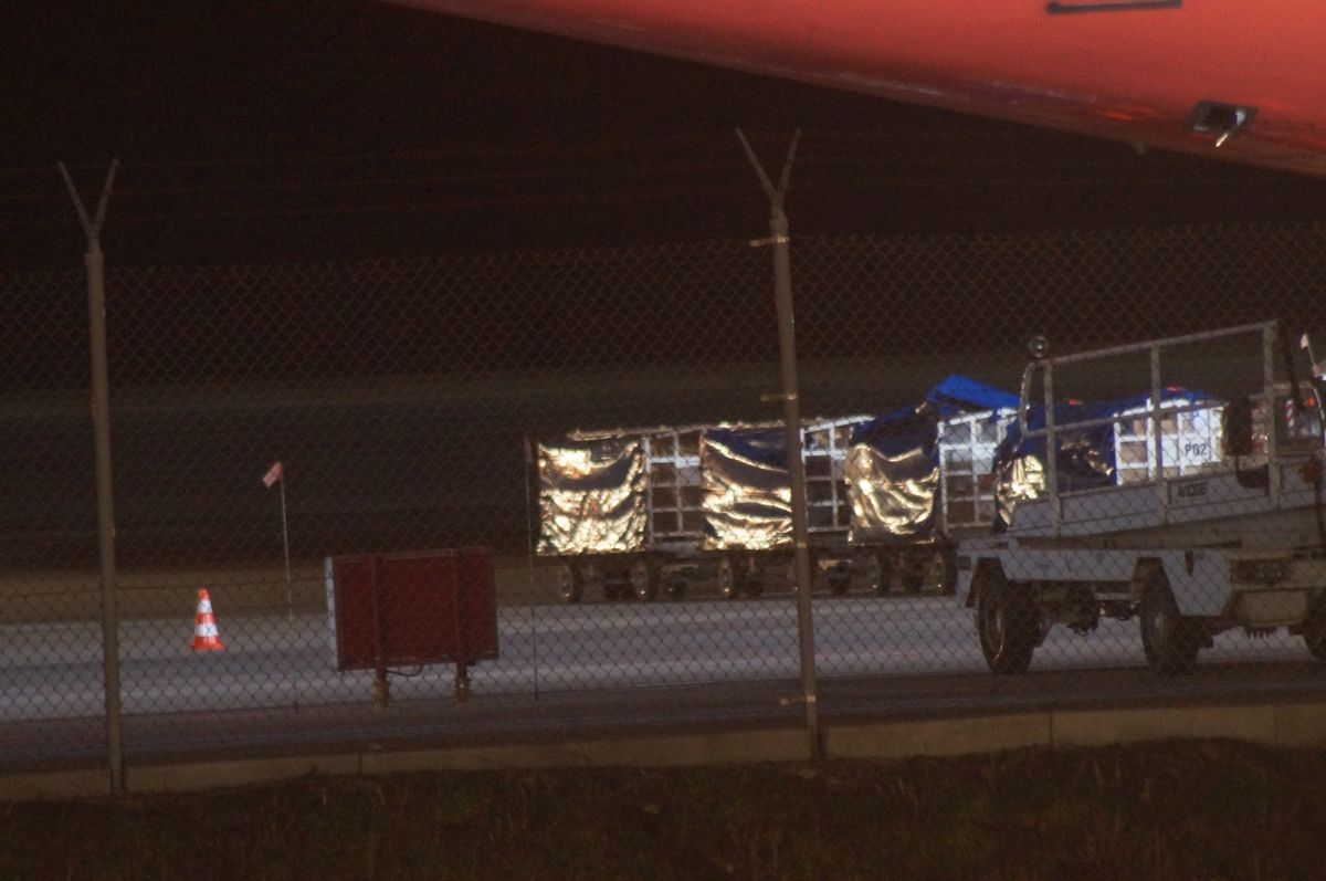W Porcie Lotniczym Lublin wylądował Jumbo Jet. Samolot dostarczył pomoc humanitarną (zdjęcia)
