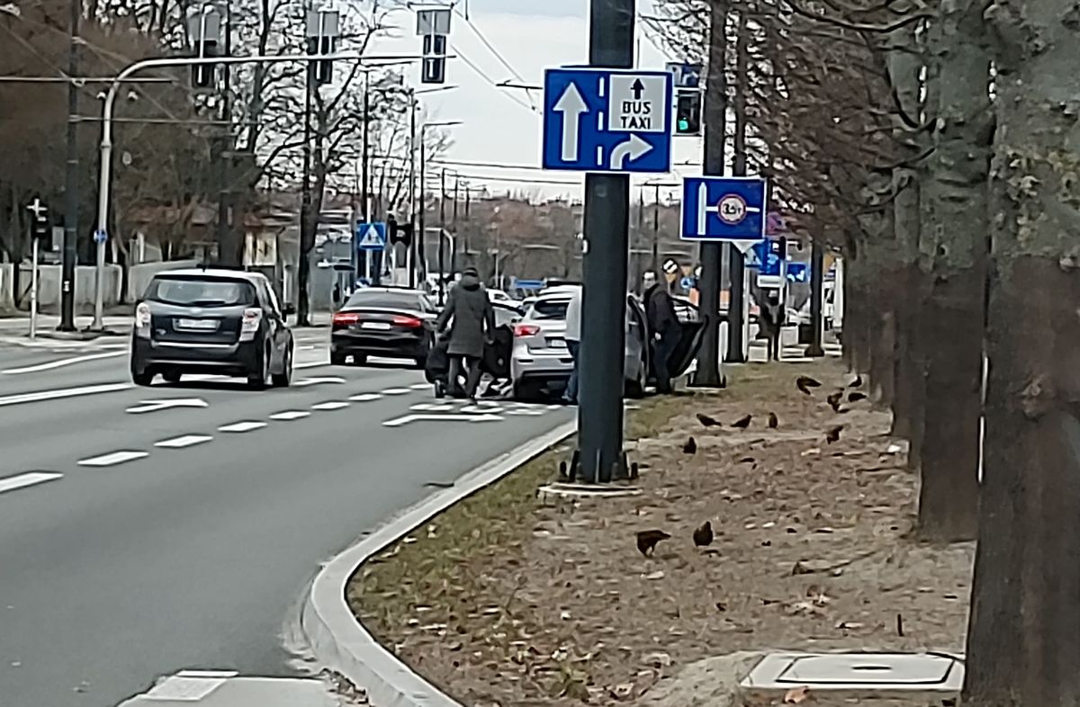 Kobieta zasłabła w trakcie jazdy, w aucie było małe dziecko. Świadkowie ruszyli na pomoc (zdjęcia)