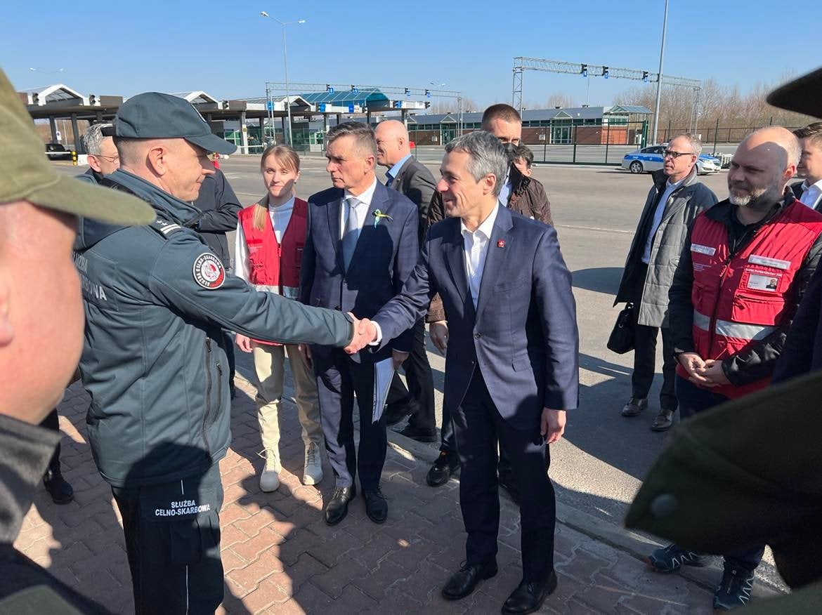 Na Lubelszczyźnie gościł dzisiaj prezydent Szwajcarii. Głównym celem wizyty była pomoc dla Ukrainy (zdjęcia)
