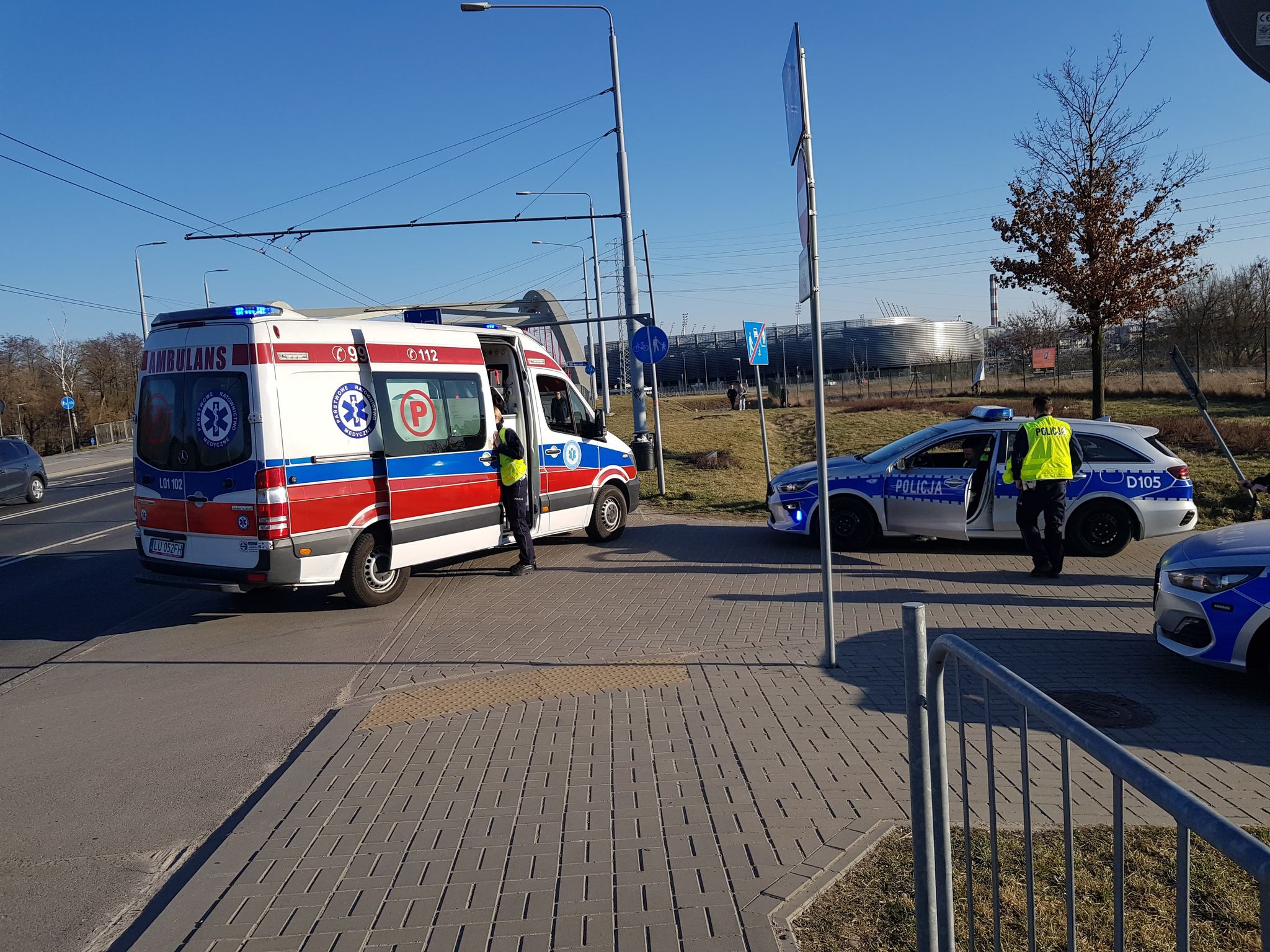 W Lublinie trwa obława na motocyklistów. Jeden z nich celowo potrącił policjanta (zdjęcia)