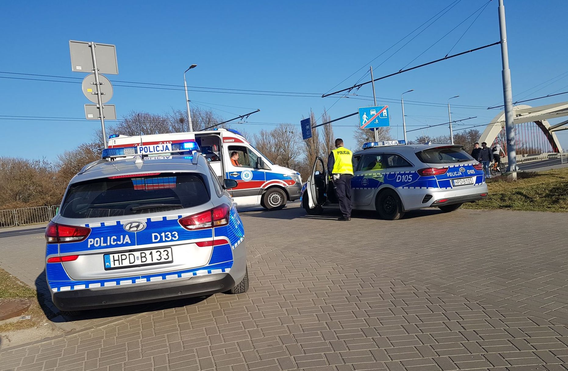 Motocyklista podejrzany o potrącenie policjanta w Lublinie został zatrzymany (zdjęcia)