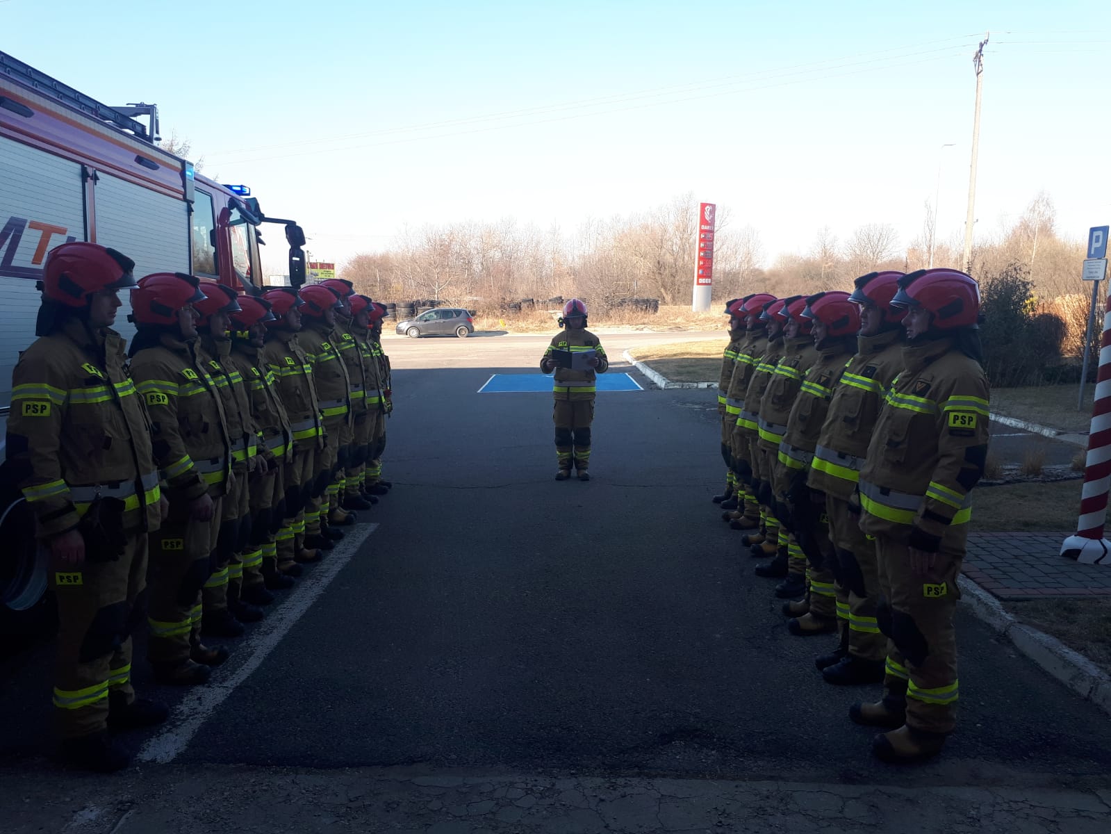 Minuta ciszy dla poległych strażaków z Ukrainy (zdjęcia)