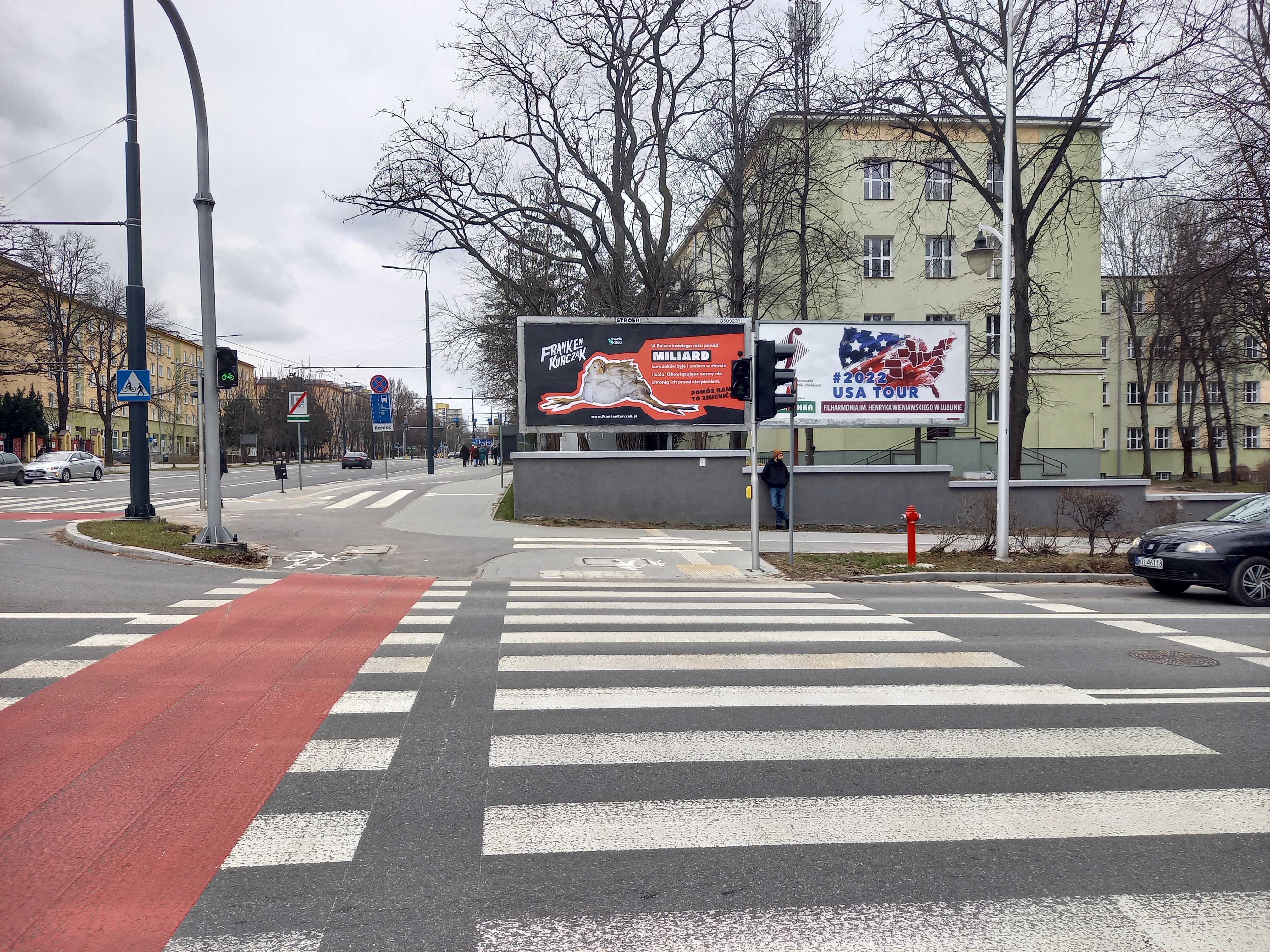 Billboardy z przerośniętym kurczakiem pojawiły się w Lublinie (zdjęcia)