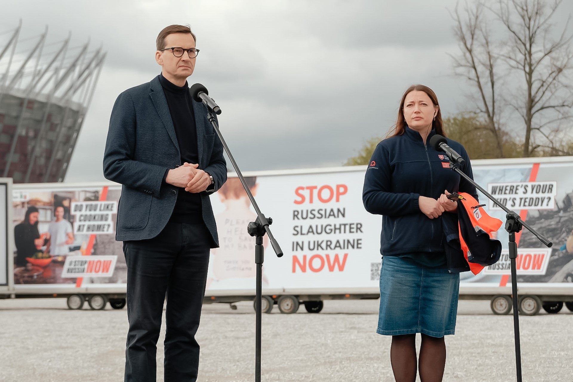 Mateusz Morawiecki: „Rozpoczynamy międzynarodową kampanię informacyjną #StopRussiaNow” (zdjęcia)