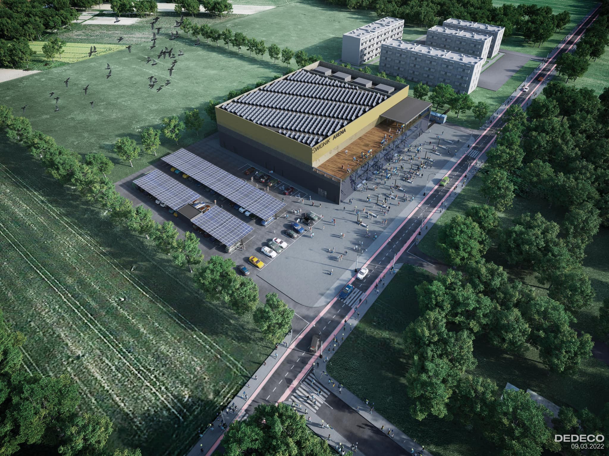 Rusza projektowanie hali Świdnik Arena. Są już wizualizacje nowoczesnego obiektu dla sportowców i nie tylko (zdjęcia)