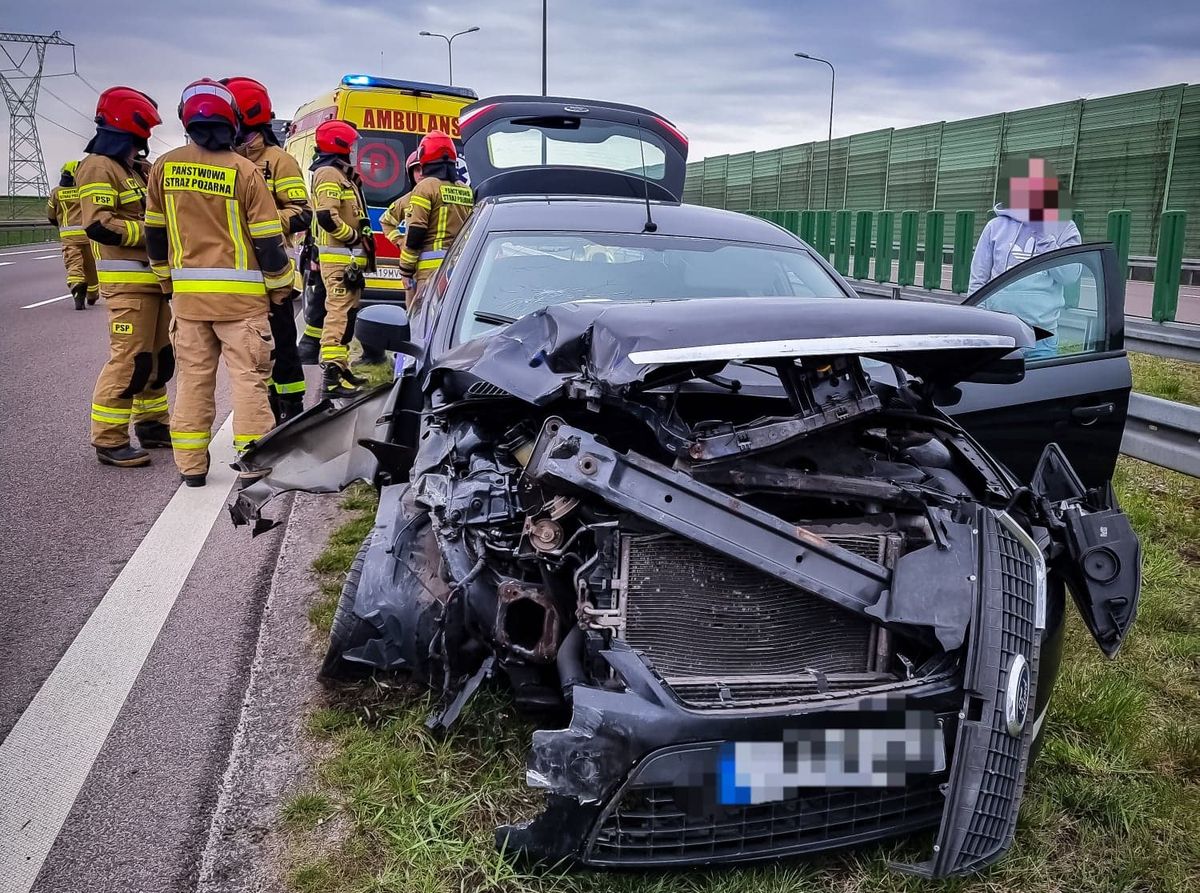 Zderzenie pojazdów na ekspresówce Lublin – Warszawa. Są utrudnienia w ruchu (zdjęcia, wideo)