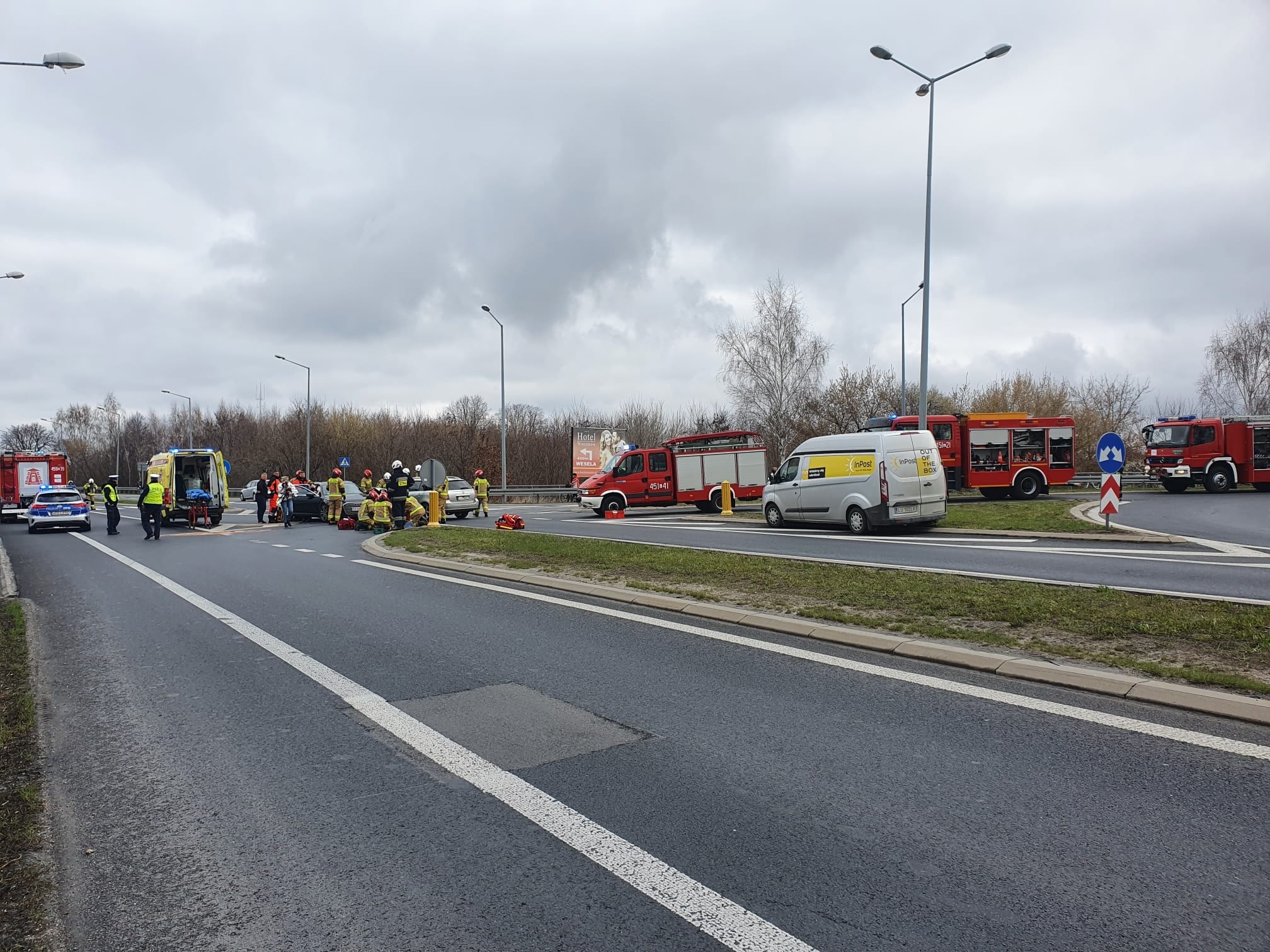 Wypadek na trasie Kock – Lubartów. Utrudnienia w ruchu na drodze krajowej nr 19 (zdjęcia, wideo)