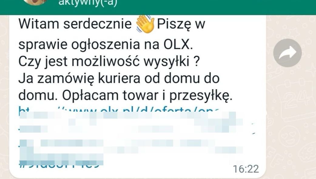 Sprzedajecie różne przedmioty w Internecie? Tak wygląda korespondencja z oszustem (zdjęcia)