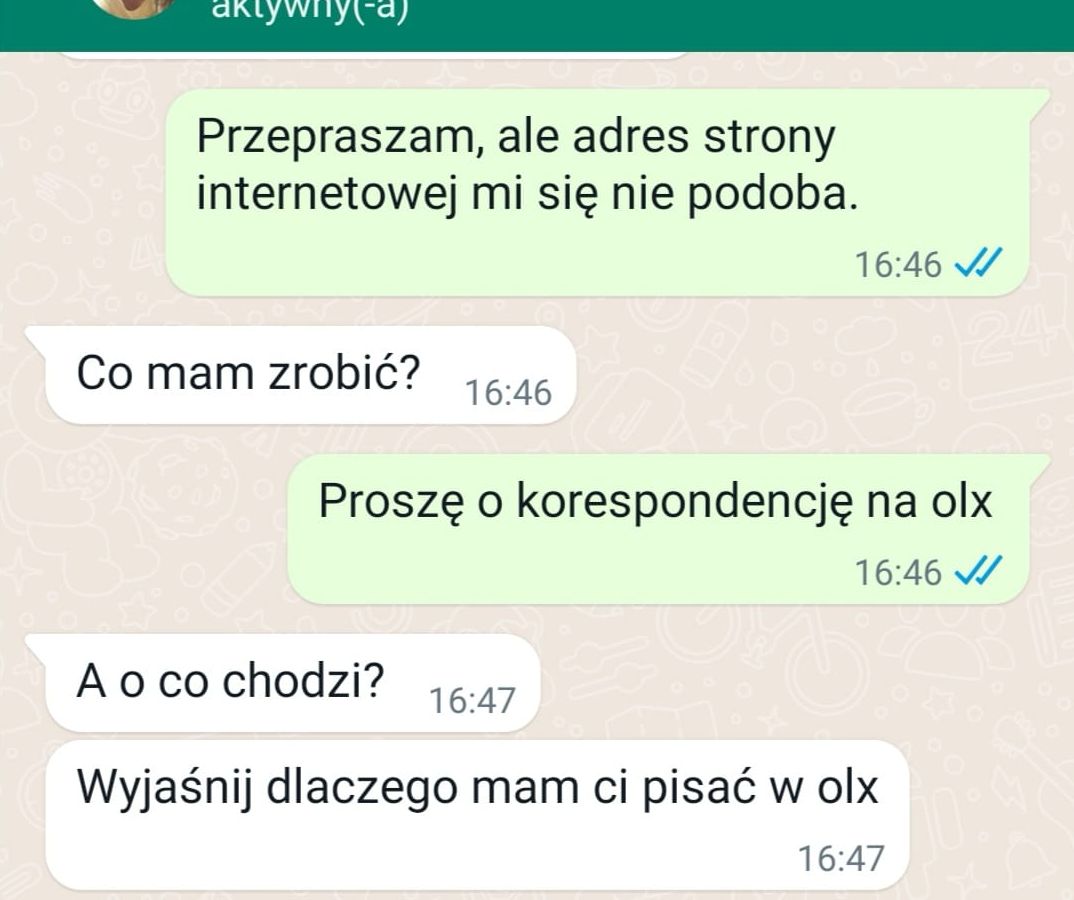 Sprzedajecie różne przedmioty w Internecie? Tak wygląda korespondencja z oszustem (zdjęcia)