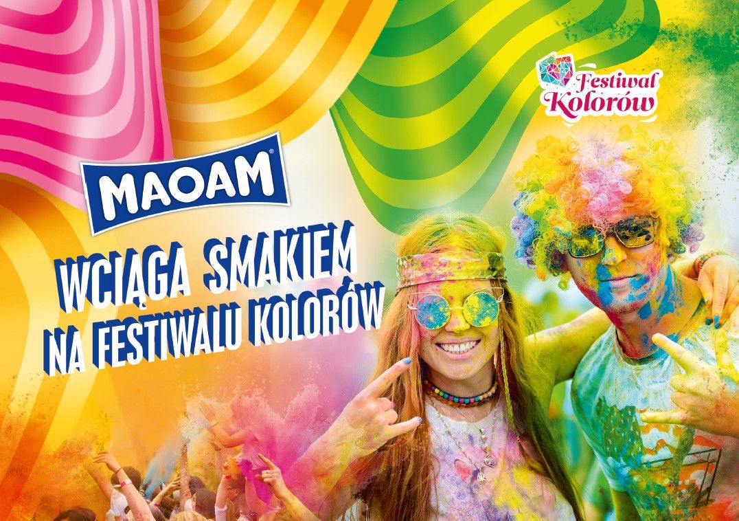 Oficjalny Festiwal Kolorów odbędzie się w Lublinie. Mamy dla Was zestawy słodyczy od MAOAM i kolory Holi