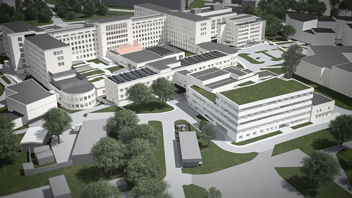 Szpital przy ul. Jaczewskiego czekają spore zmiany. Na początek powstanie nowy budynek Oddziału Sztucznej Nerki (wizualizacje)