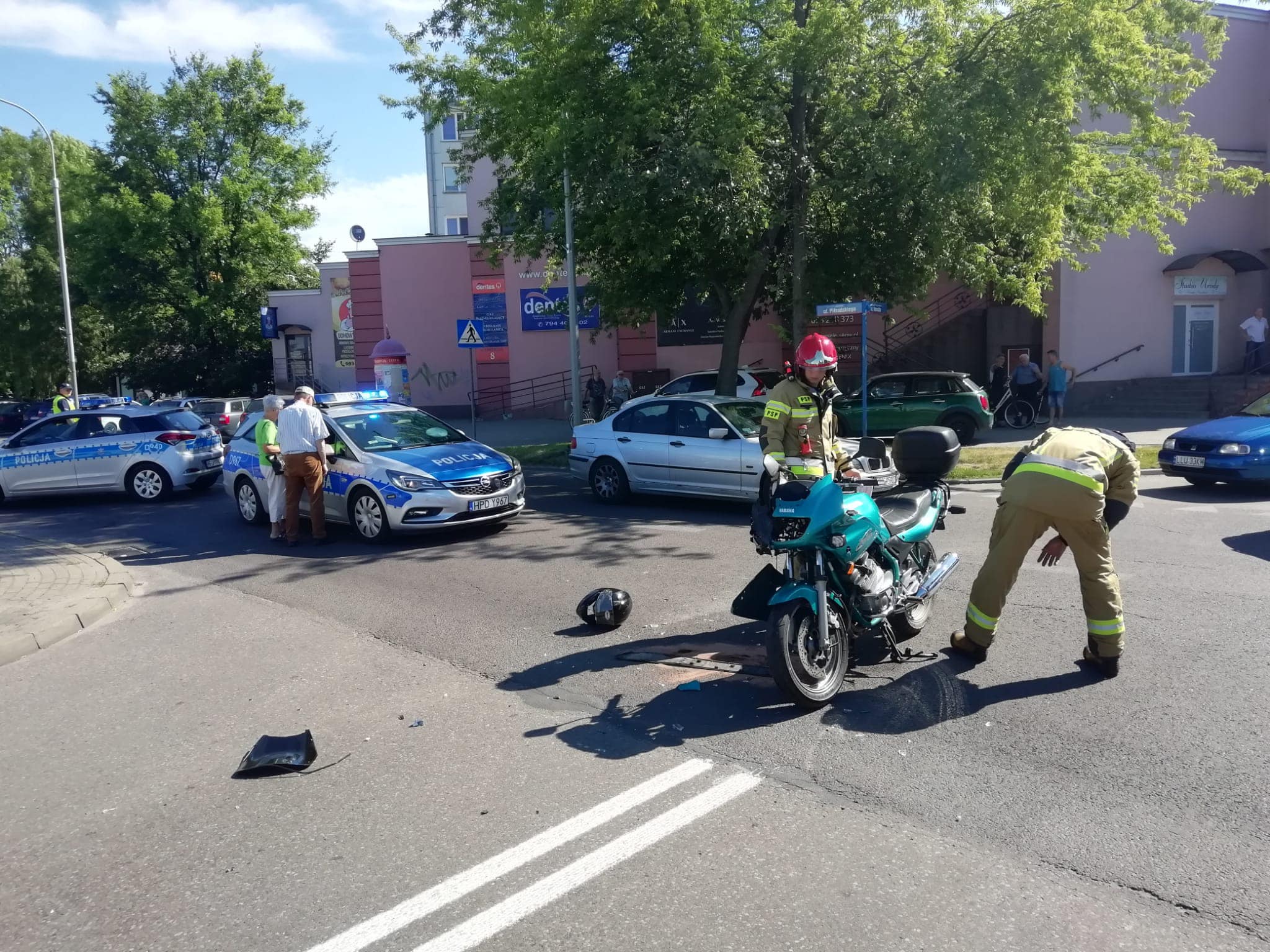 Trzy wypadki z udziałem motocyklistów w ciągu jednego dnia (zdjęcia)