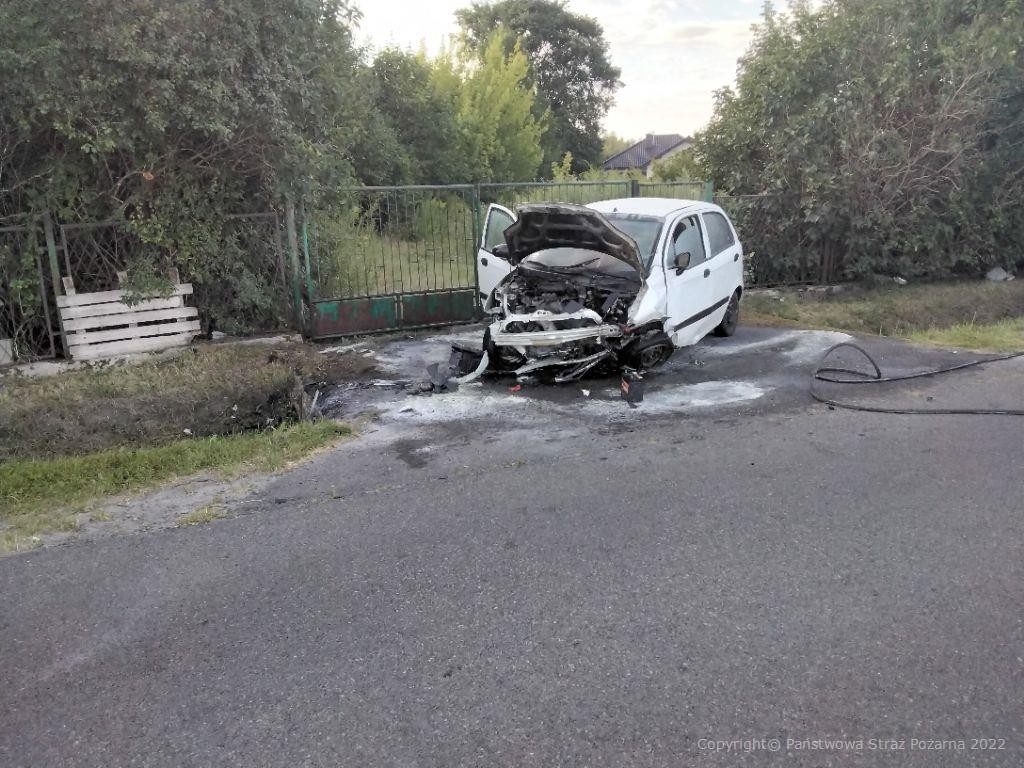 Poranny wypadek w Radzyniu Podlaskim. Jedna osoba poszkodowana (zdjęcia)