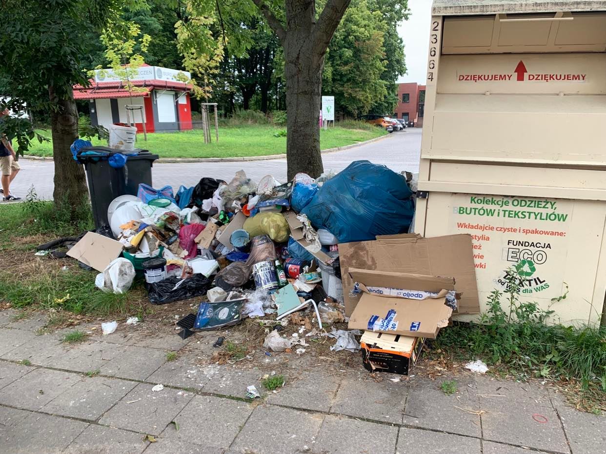 Wysypisko przy jednej z ulic Lublina. Śmieci zostały już uprzątnięte (zdjęcia)