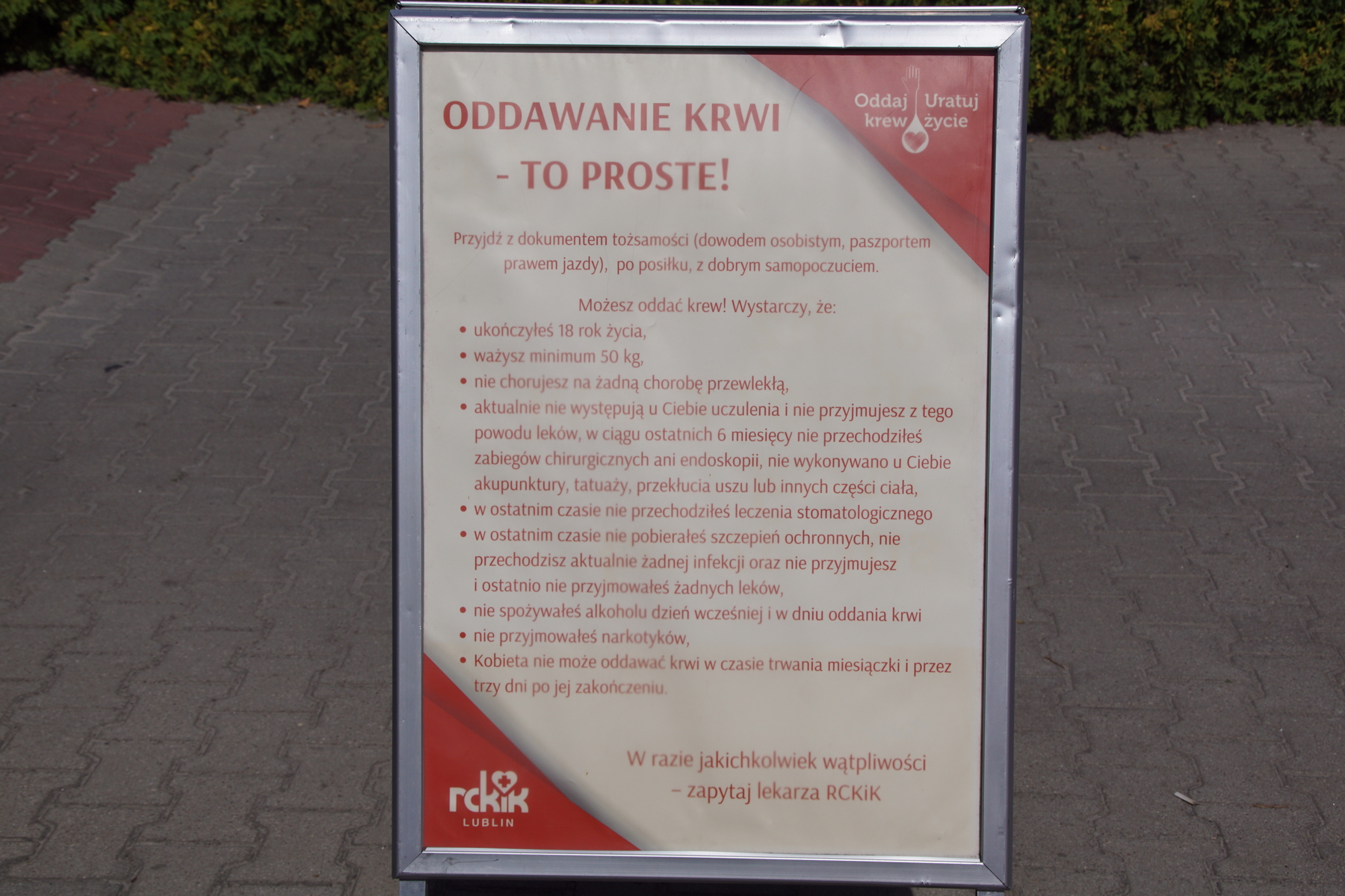 Dzisiaj w Lublinie, w kolejnych dniach w regionie. Przyjdź i oddaj krew (zdjęcia)