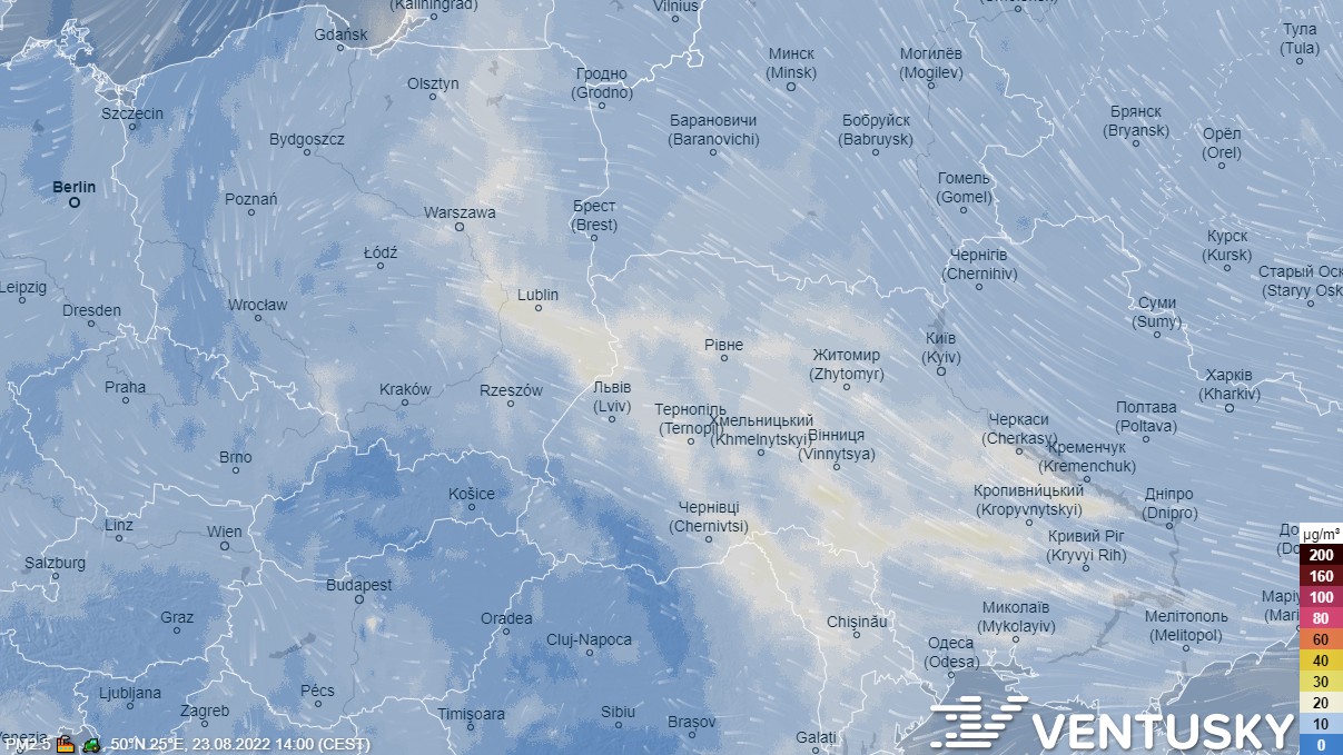 Bardzo zła jakoś powietrza w Lublinie i regionie. Zanieczyszczenia napływają ze wschodu