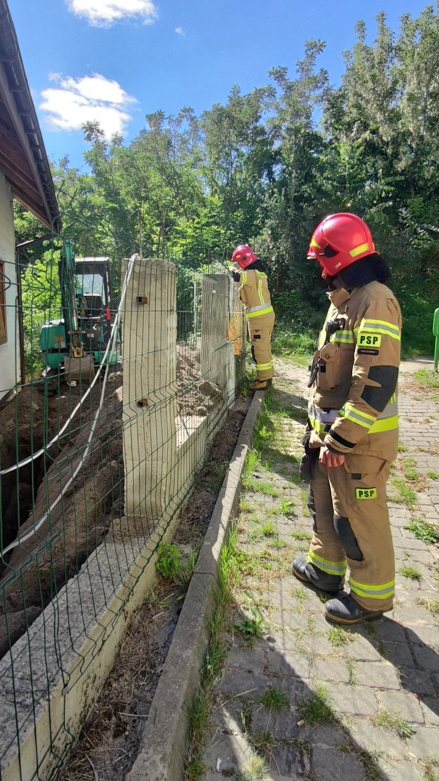W trakcie prac ziemnych operator koparki uszkodził gazociąg. Konieczna była ewakuacja