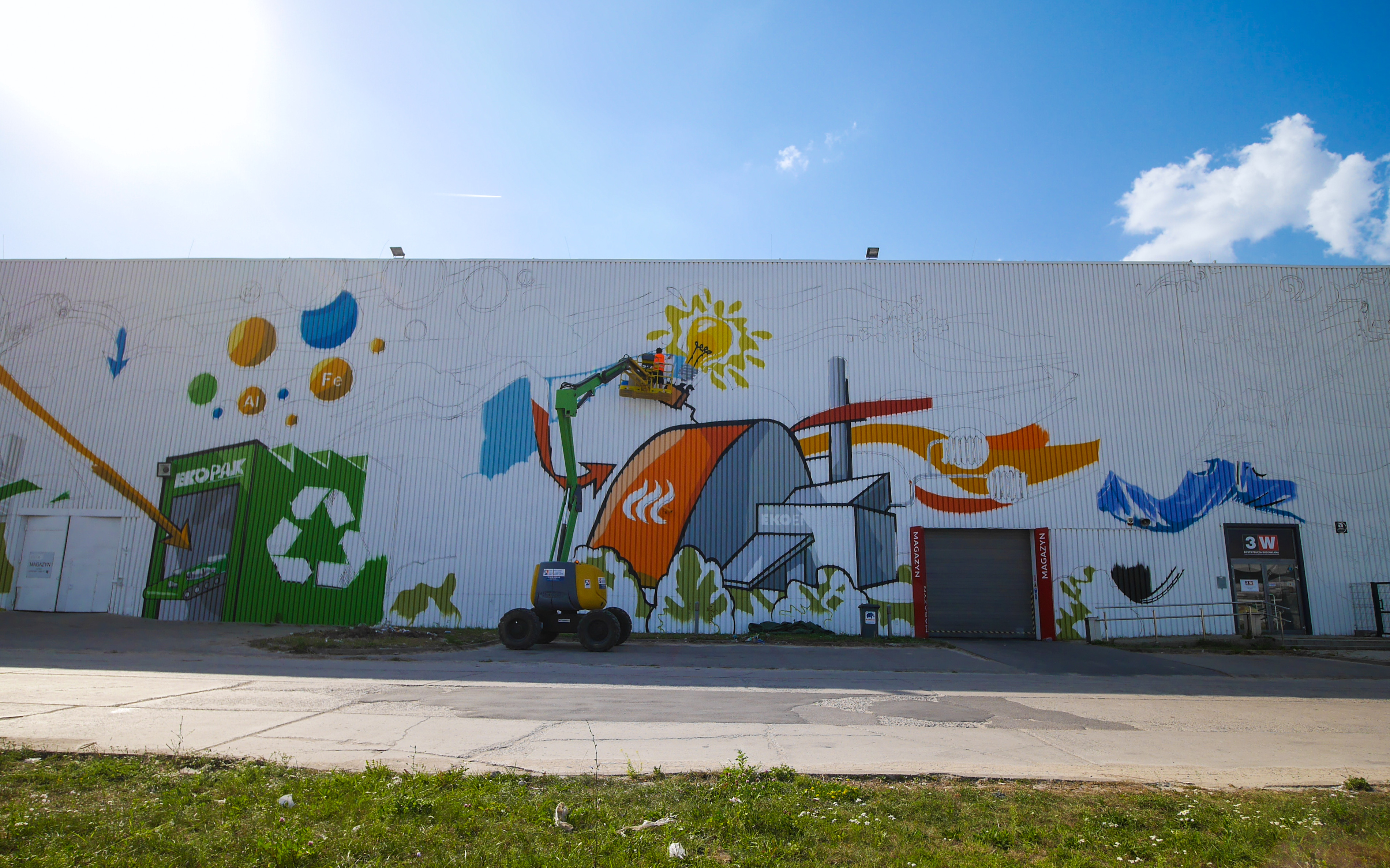 W Lublinie powstaje ekologiczny mural (zdjęcia)
