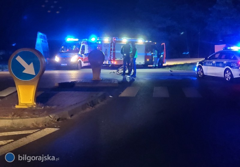 Tragiczny wypadek na trasie Lublin – Biłgoraj. Nie żyje rowerzysta (zdjęcia)