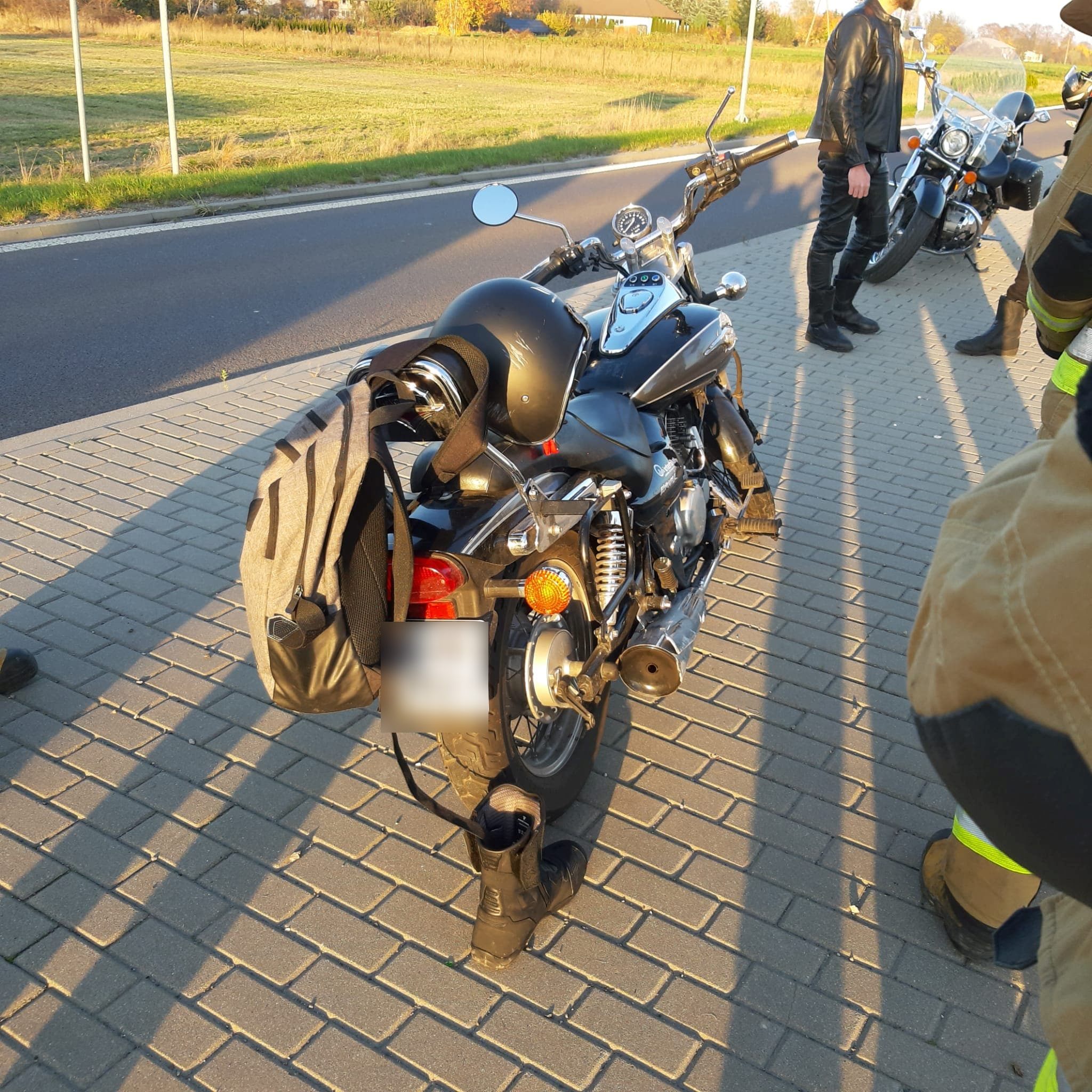 Wypadek na trasie Lublin – Bełżyce. Motocyklista zderzył się z sarną (zdjęcia)