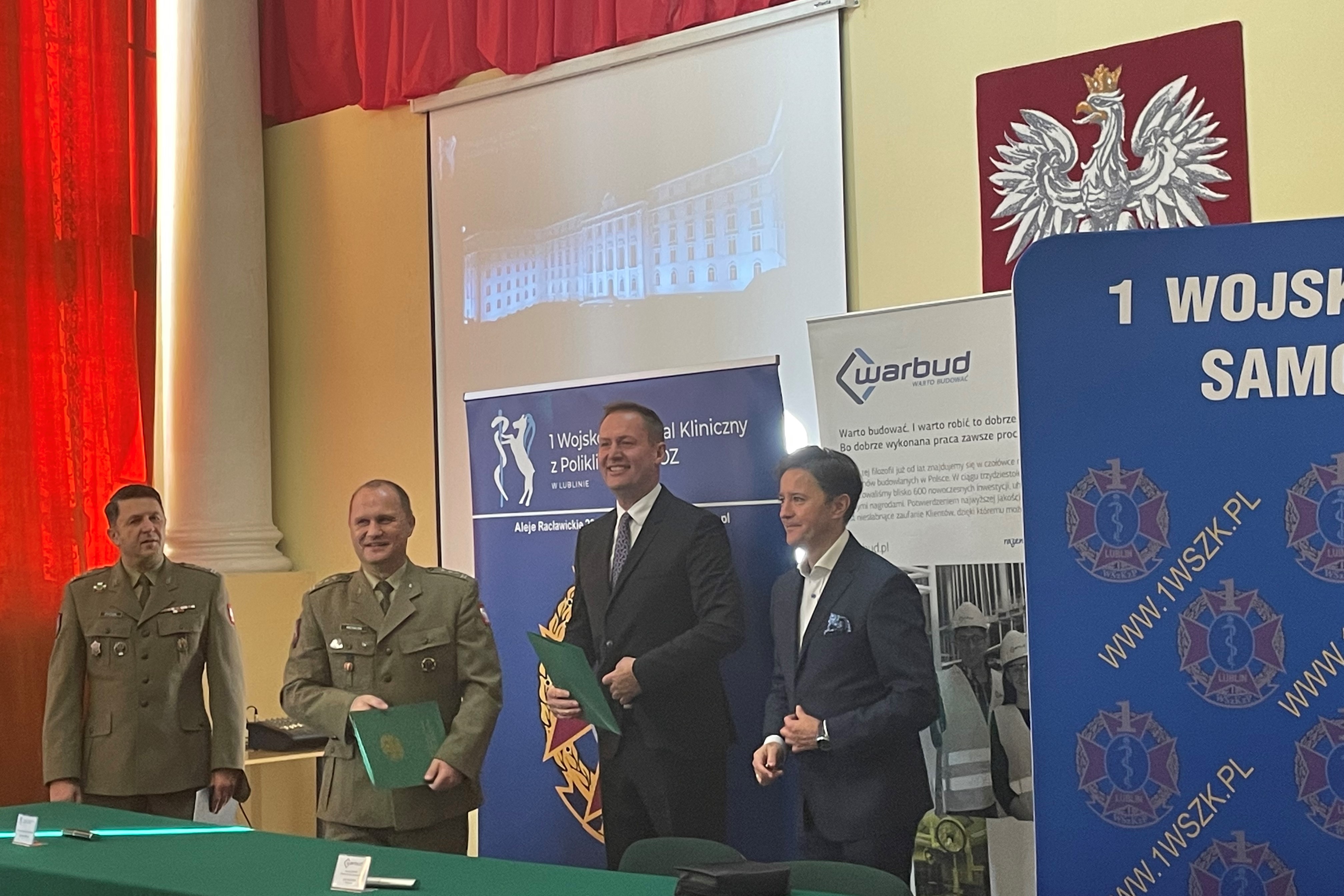 Wojskowy Szpital Kliniczny w Lublinie powiększy się. Dziś podpisano ważną umowę (zdjęcia)