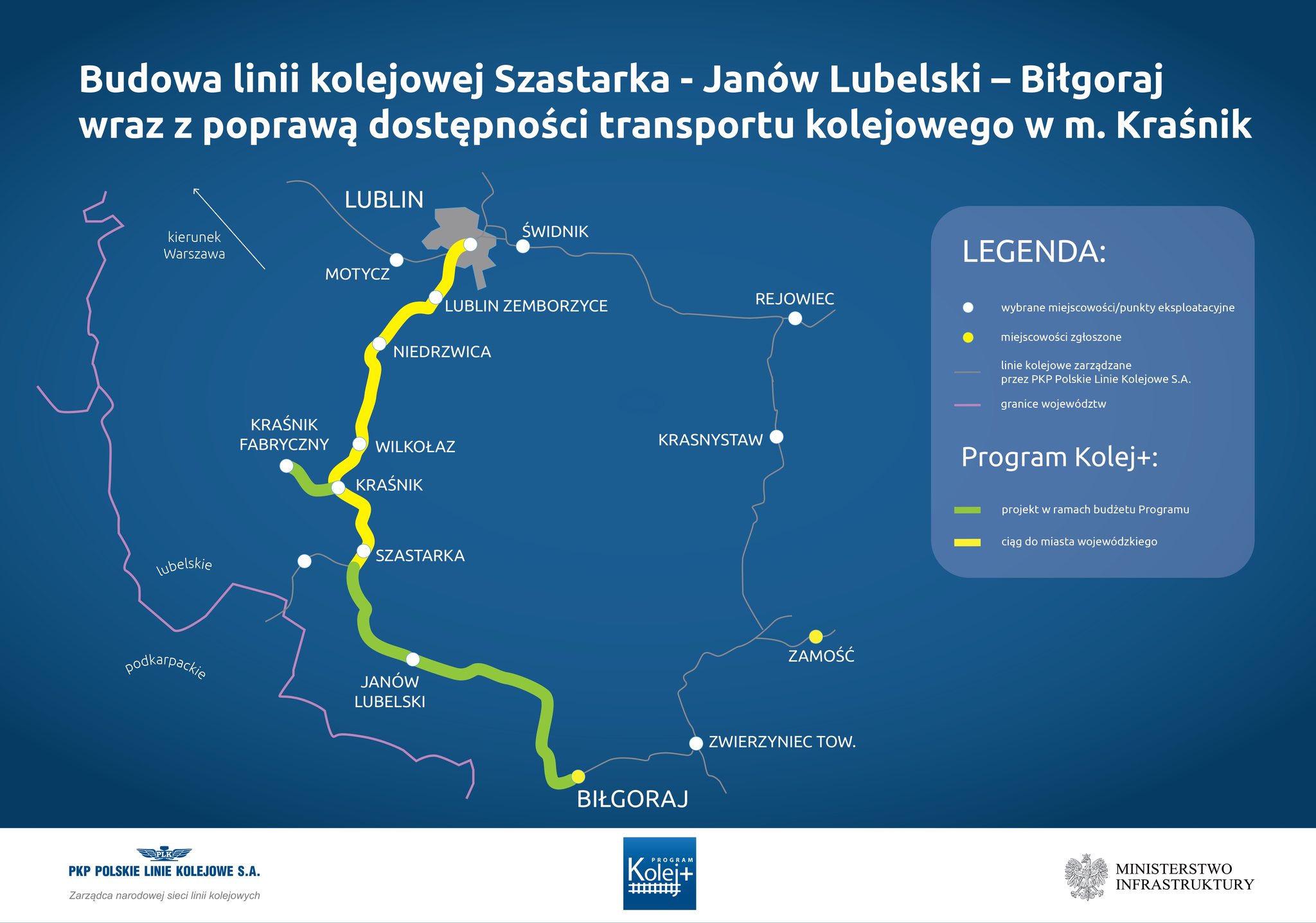 Pociągi dojadą do Łęcznej, Janowa Lubelskiego i Włodawy. Wydadzą na to miliardy złotych (zdjęcia)