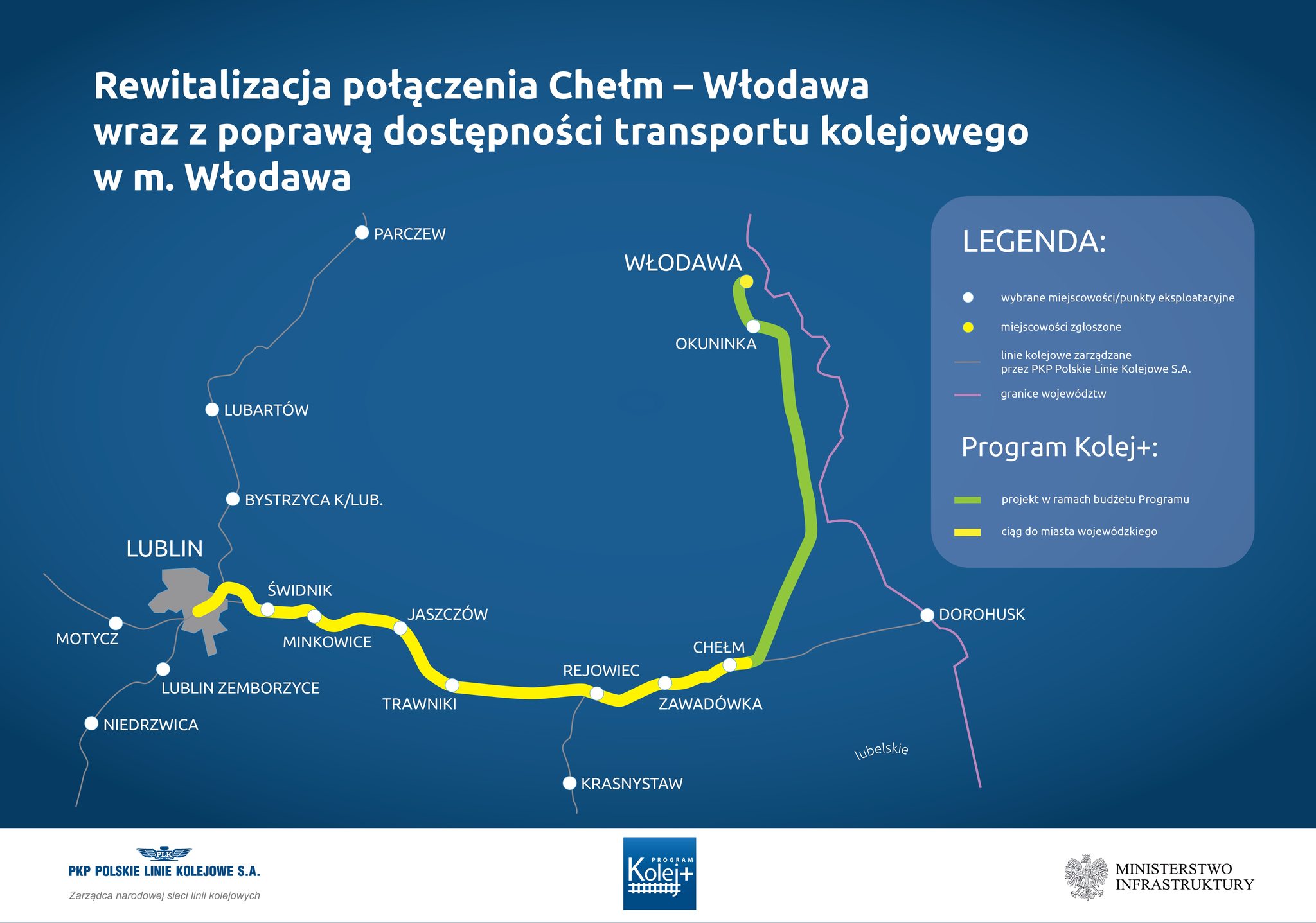 Pociągi dojadą do Łęcznej, Janowa Lubelskiego i Włodawy. Wydadzą na to miliardy złotych (zdjęcia)