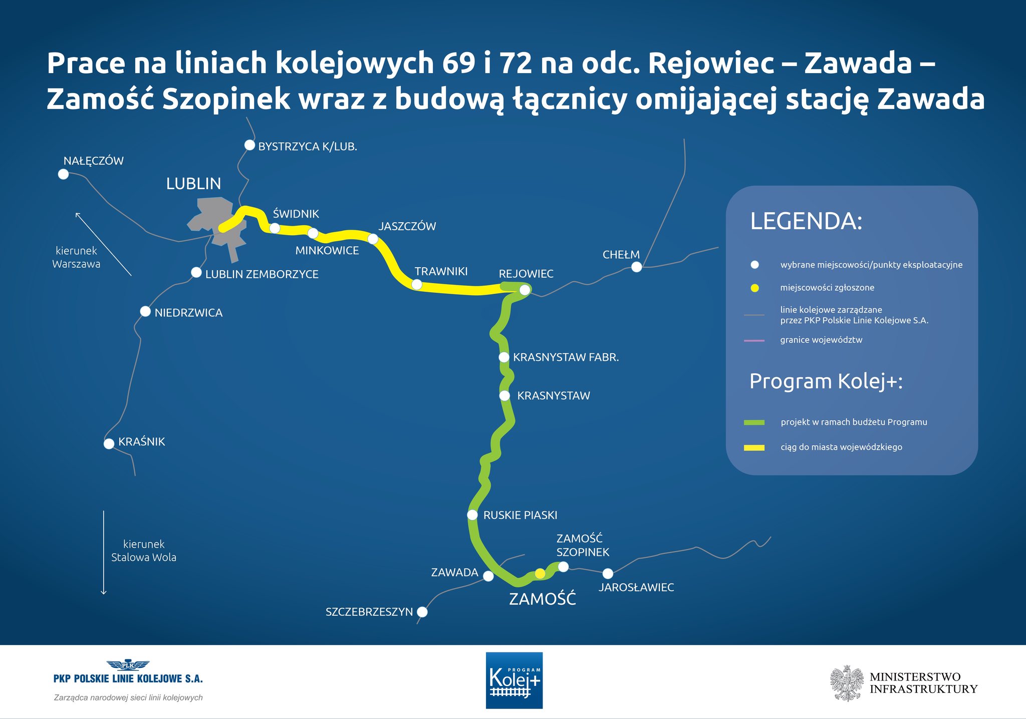 Pociągi dojadą do Łęcznej, Janowa Lubelskiego i Włodawy. Wydadzą na to miliardy złotych (zdjęcia)