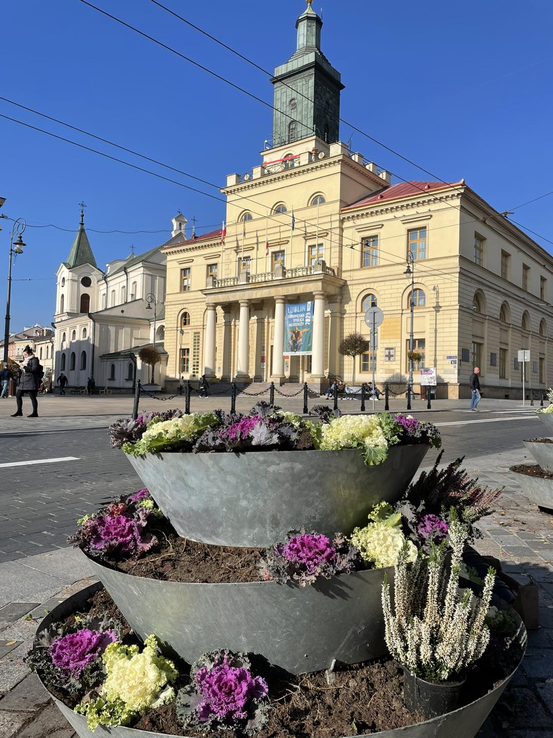 Lublin z nową, jesienną dekoracją. Kwiaty pozostaną na zimę (zdjęcia)
