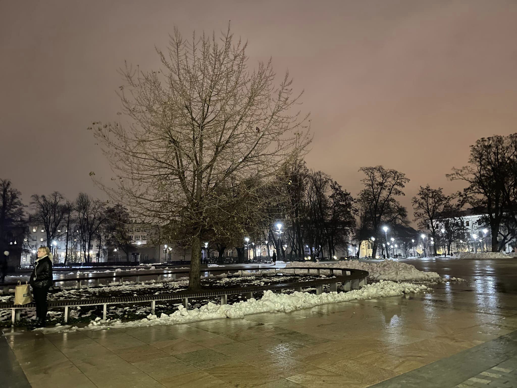 Na Placu Litewskim zgasły iluminacje. Lublin upamiętnił ofiary Wielkiego Głodu w Ukrainie (zdjęcia)